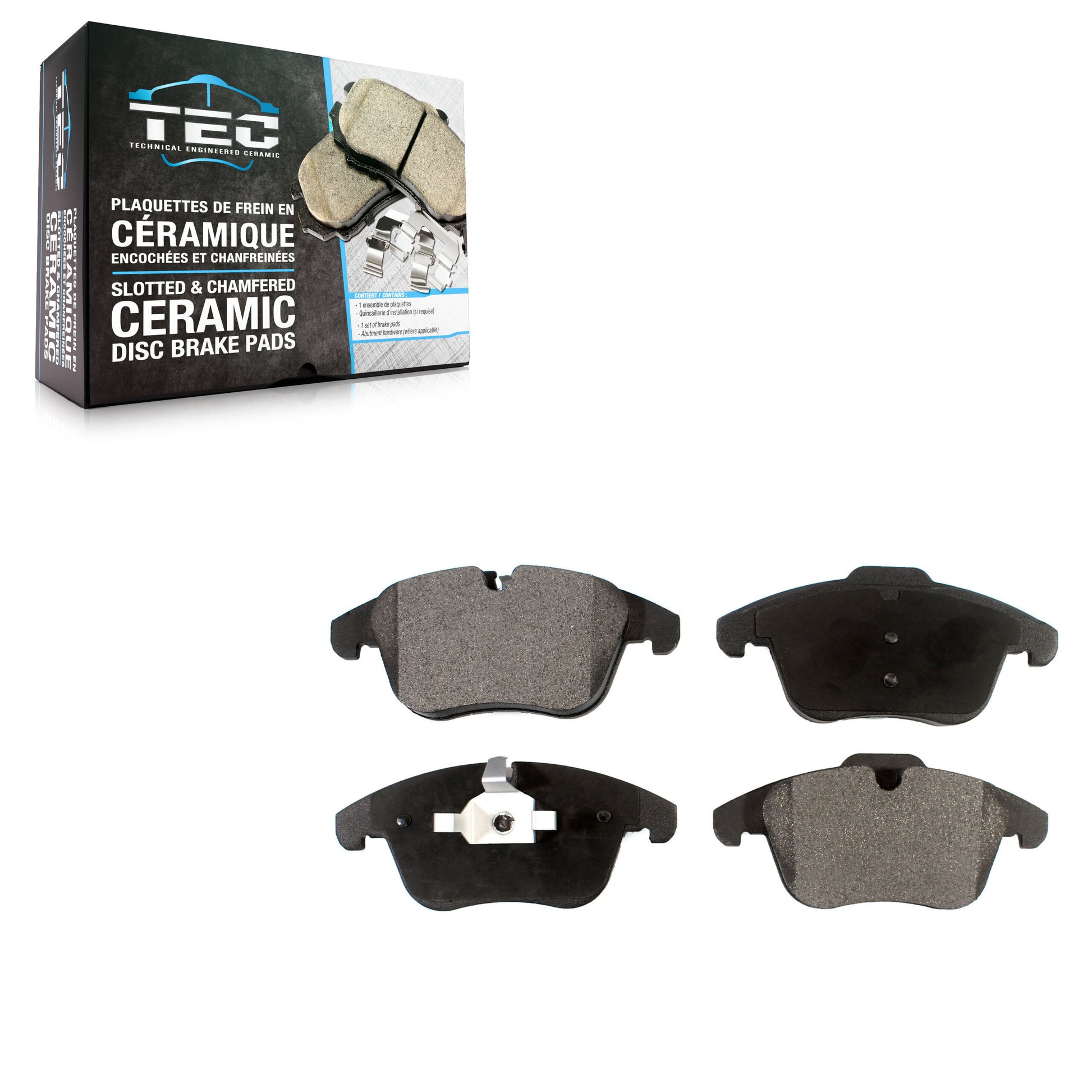 TEC TEC-1241 Disc Brake Pad for 2005-2015 Jaguar XF, Jaguar S-Type, Jaguar XK - Front