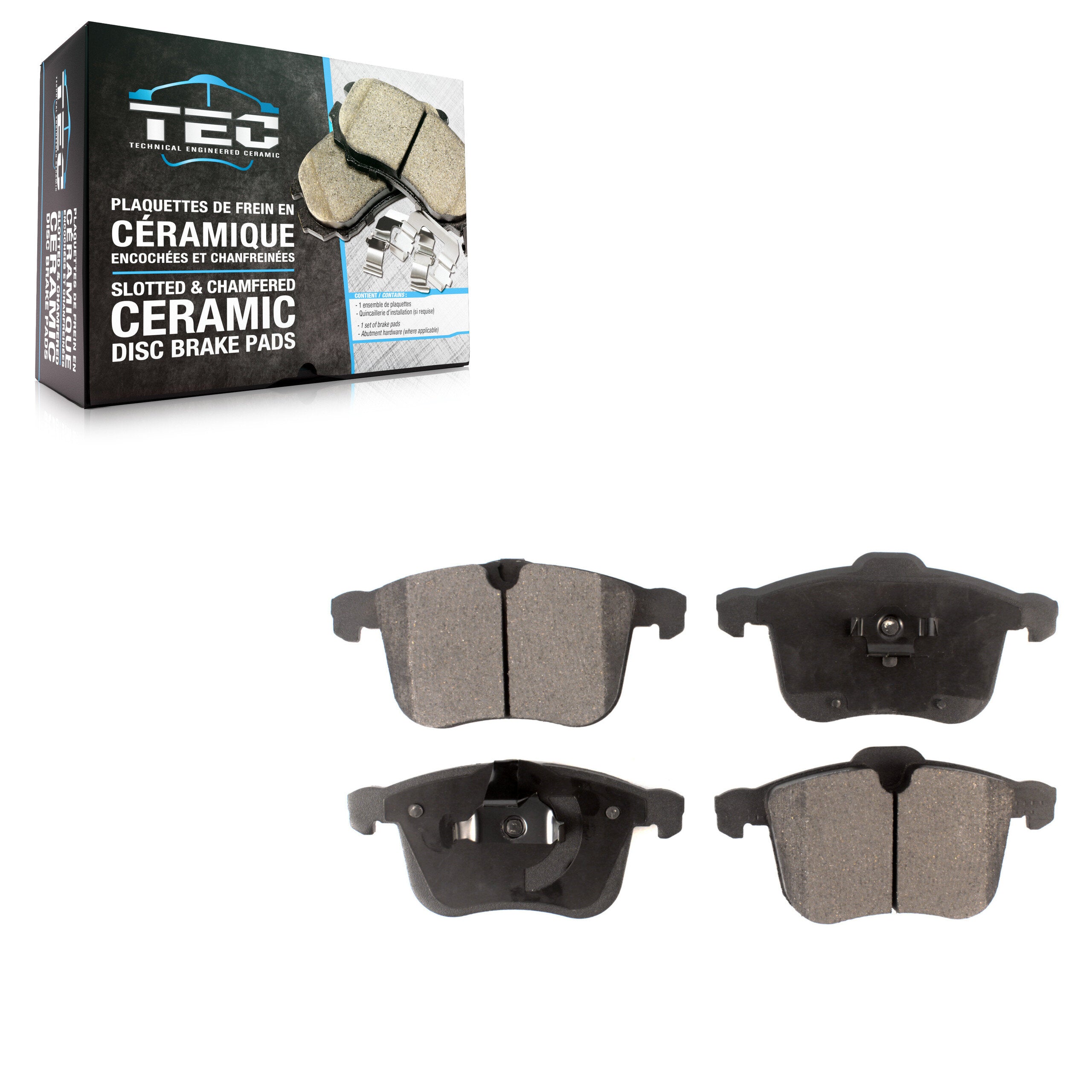 TEC TEC-1257 Disc Brake Pad for 2003-2011 Saab 9-3 - Front