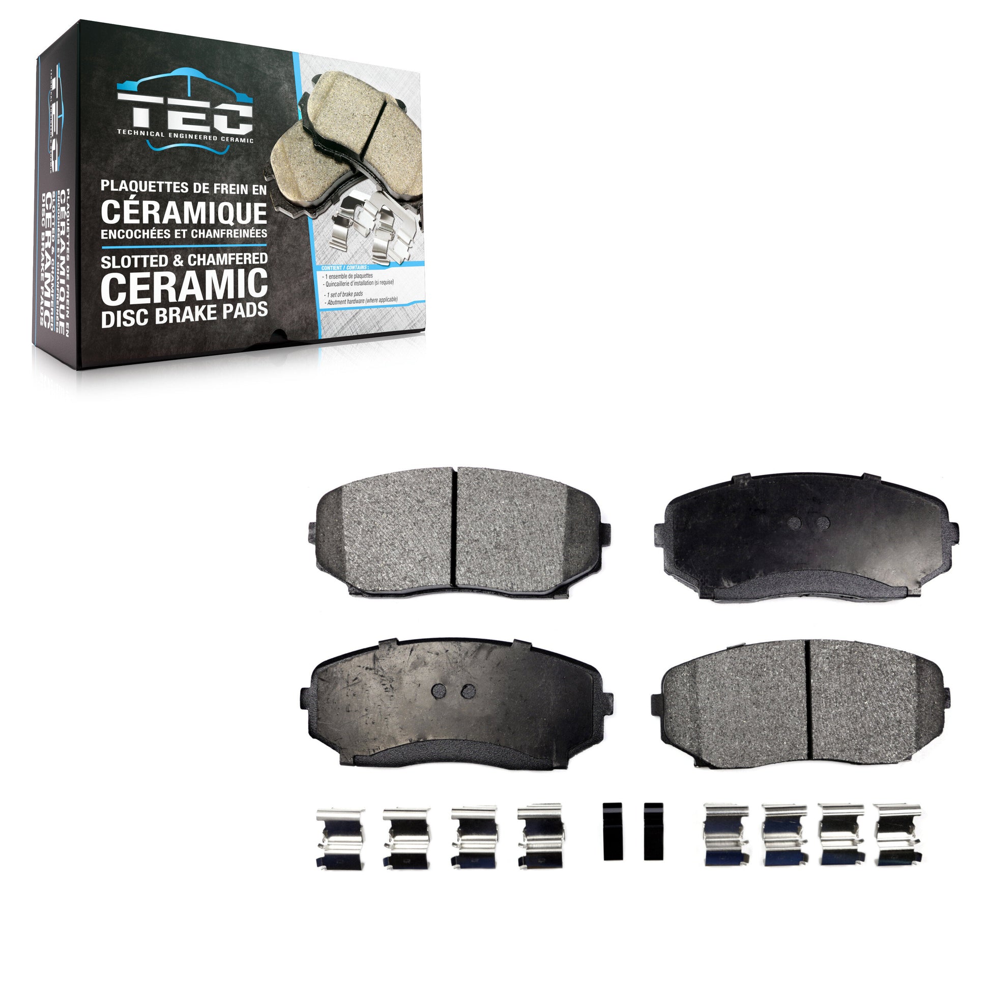 TEC TEC-1258 Disc Brake Pad for 2007-2024 Mazda CX-5, Ford Edge, Lincoln MKX - Front