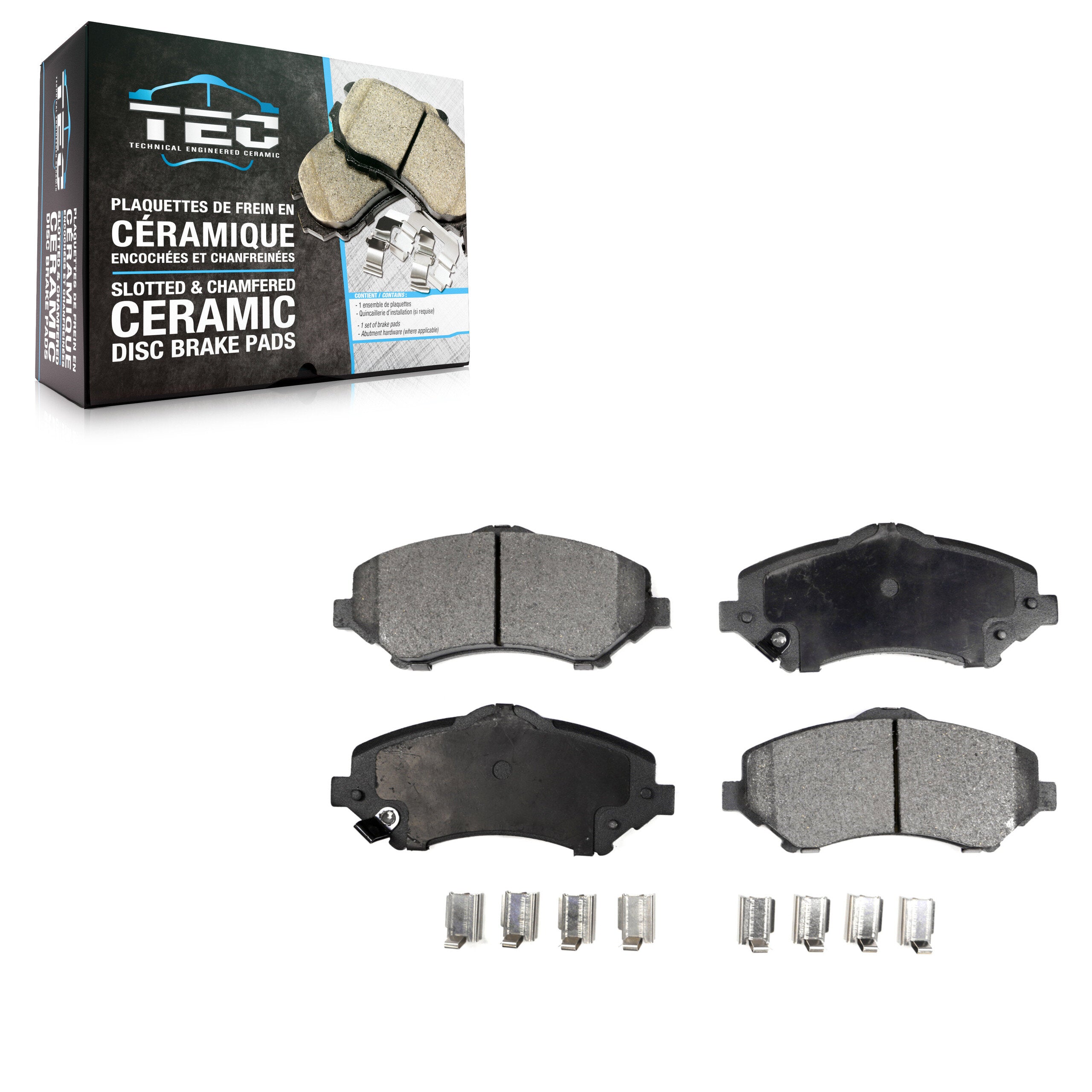 TEC TEC-1273 Disc Brake Pad for 2007-2018 Jeep Wrangler JK, Chrysler Town & Country, Dodge Grand Caravan - Front