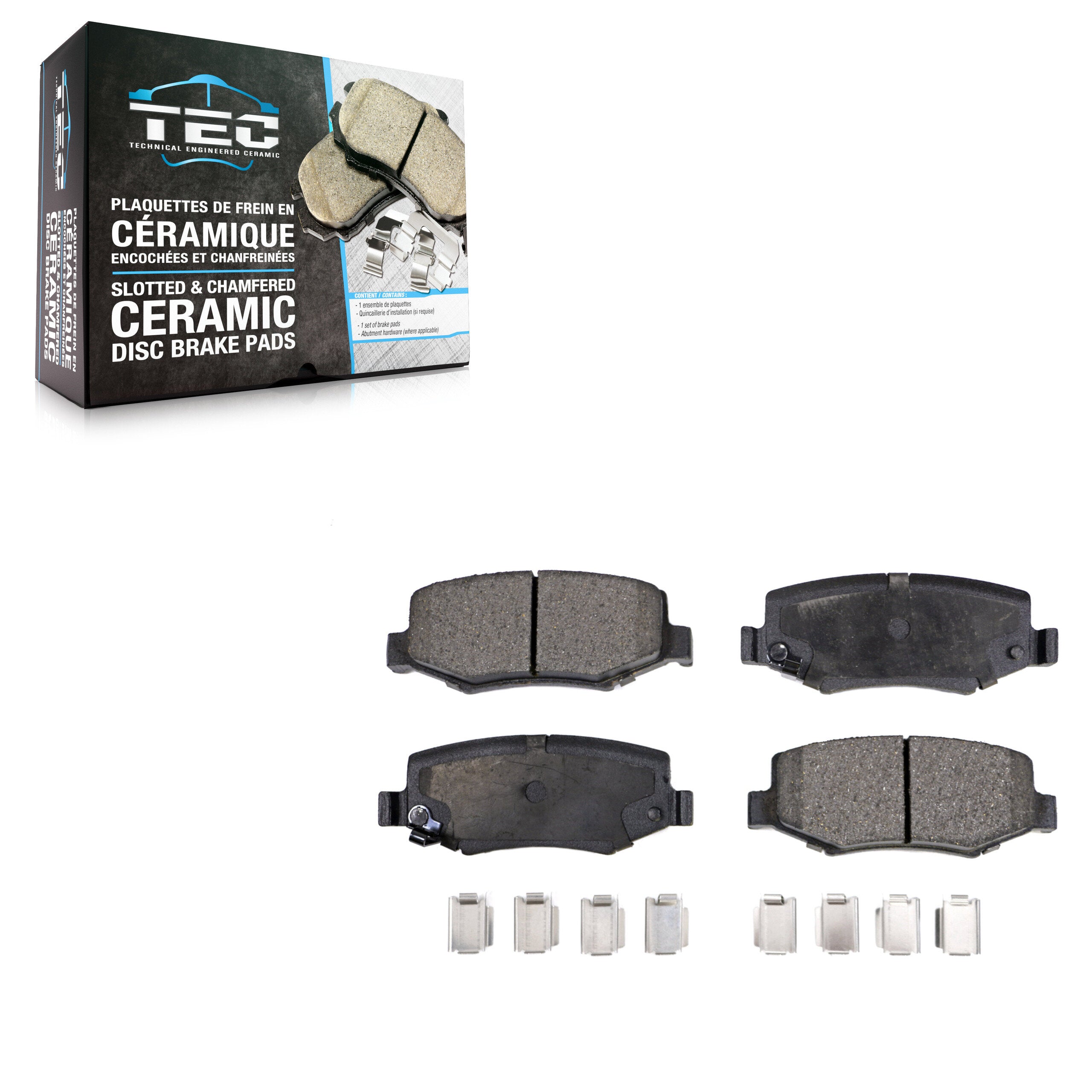 TEC TEC-1274 Disc Brake Pad for 2007-2018 Jeep Wrangler JK, Jeep Liberty, Dodge Nitro - Rear