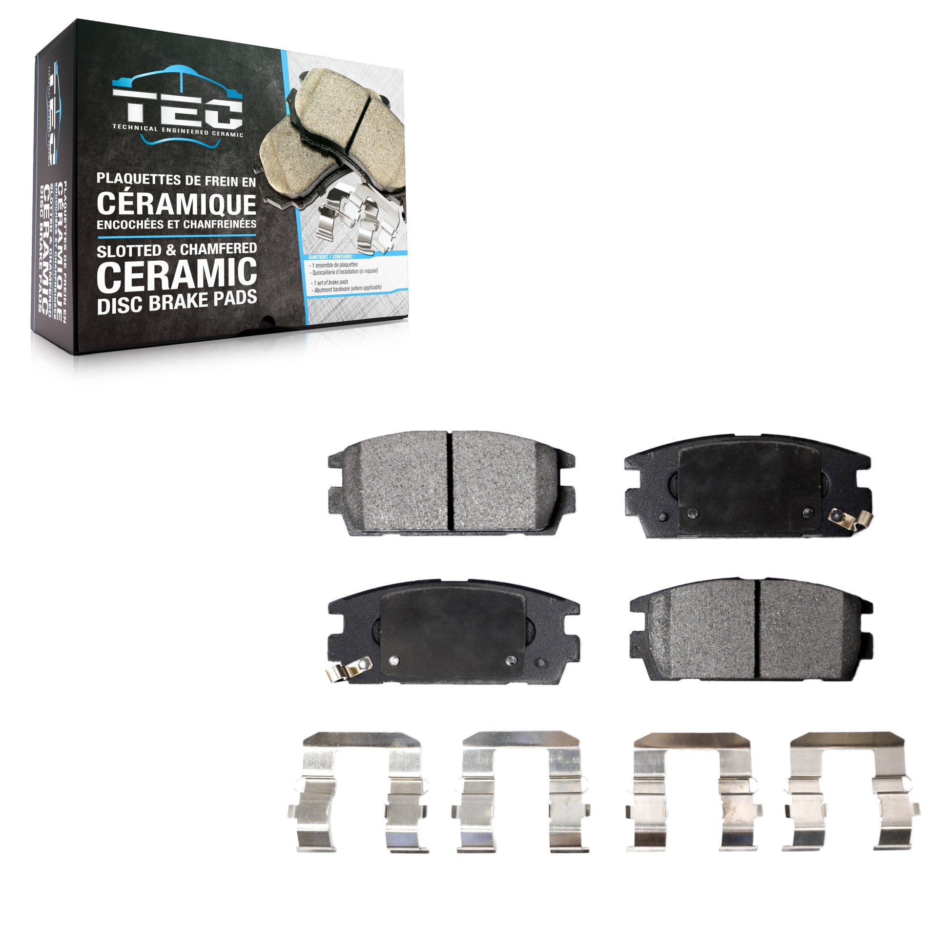TEC TEC-1275 Disc Brake Pad for 2007-2017 Chevrolet Captiva Sport, GMC Terrain, Saturn Vue - Rear