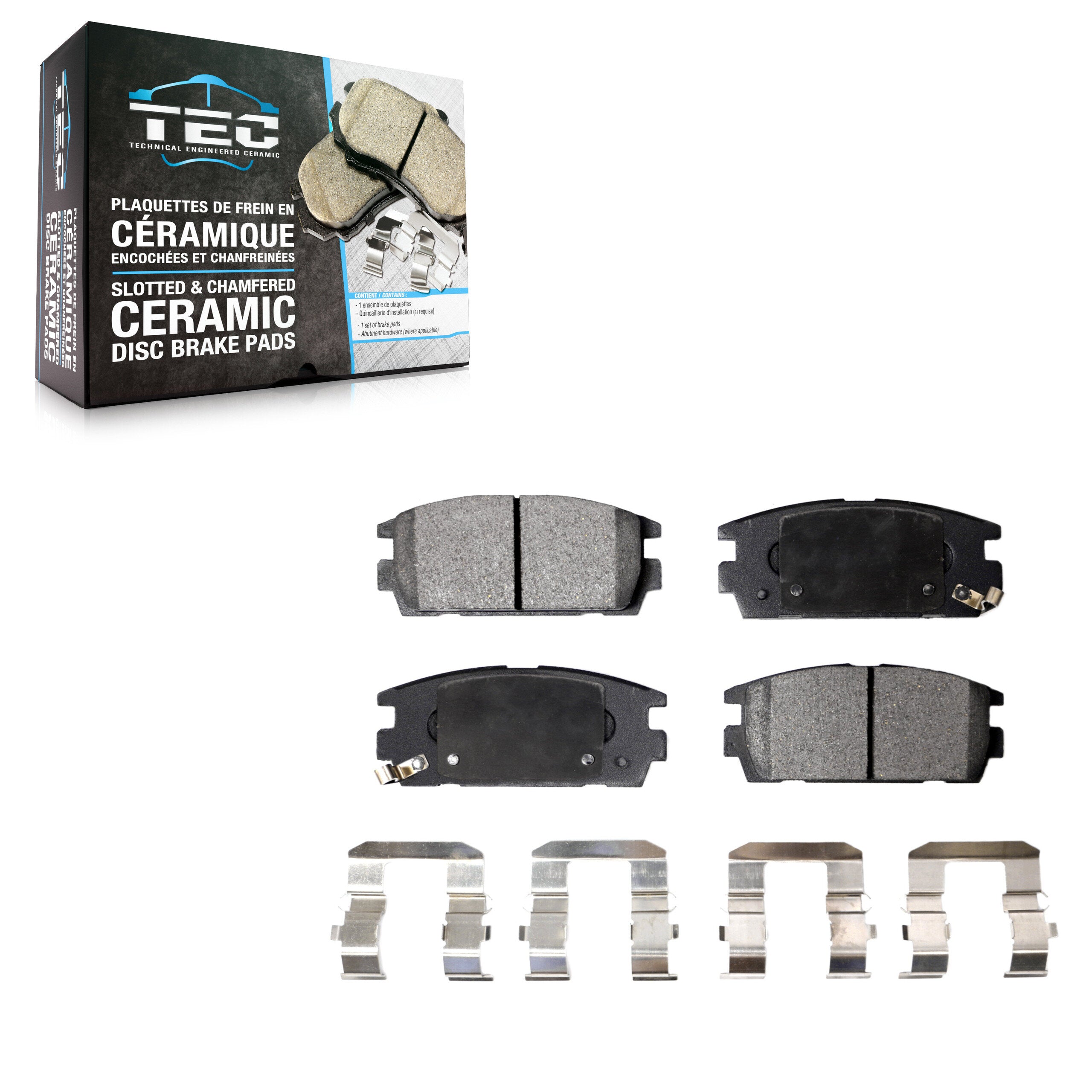 TEC TEC-1275 Disc Brake Pad for 2007-2017 Chevrolet Captiva Sport, GMC Terrain, Saturn Vue - Rear