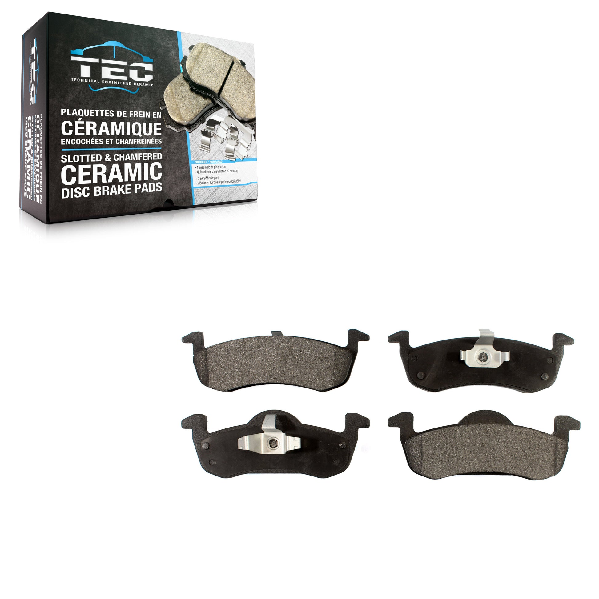 TEC TEC-1279 Disc Brake Pad for 2007-2019 Lincoln MKT, Ford Expedition, Lincoln Navigator - Rear