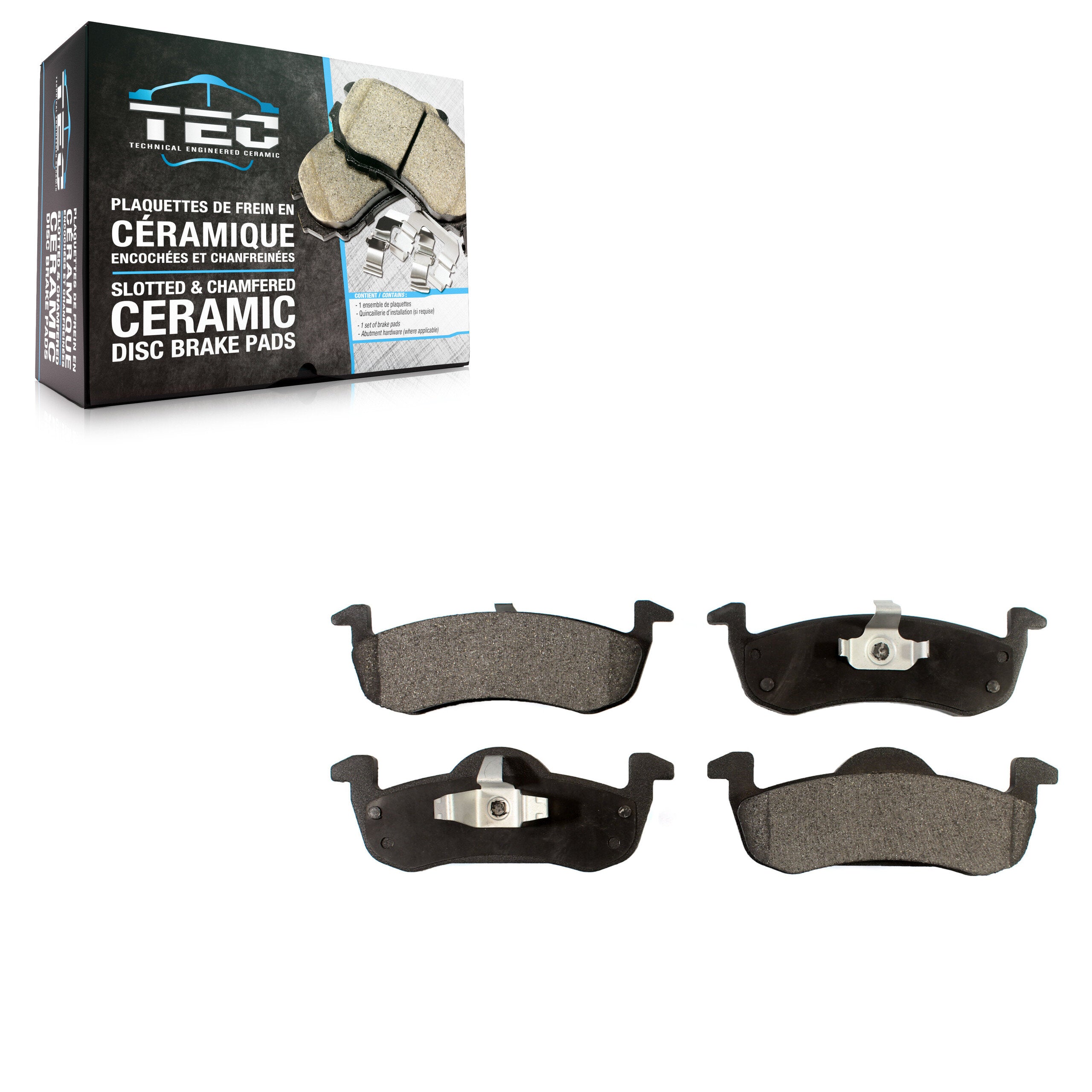 TEC TEC-1279 Disc Brake Pad for 2007-2019 Lincoln MKT, Ford Expedition, Lincoln Navigator - Rear