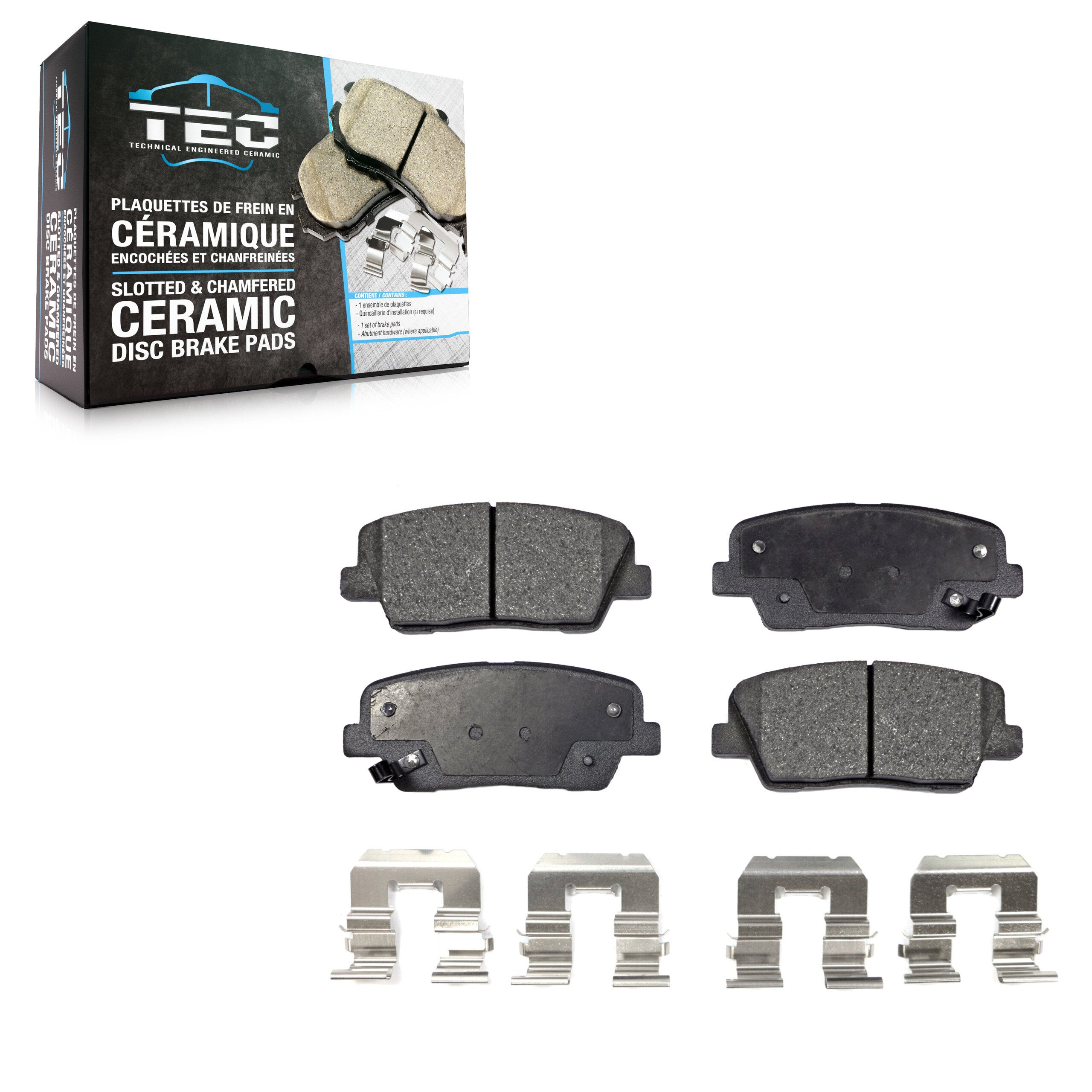 TEC TEC-1284 Disc Brake Pad for 2006-2017 Hyundai Genesis Coupe, Kia K900, Kia Sedona - Rear