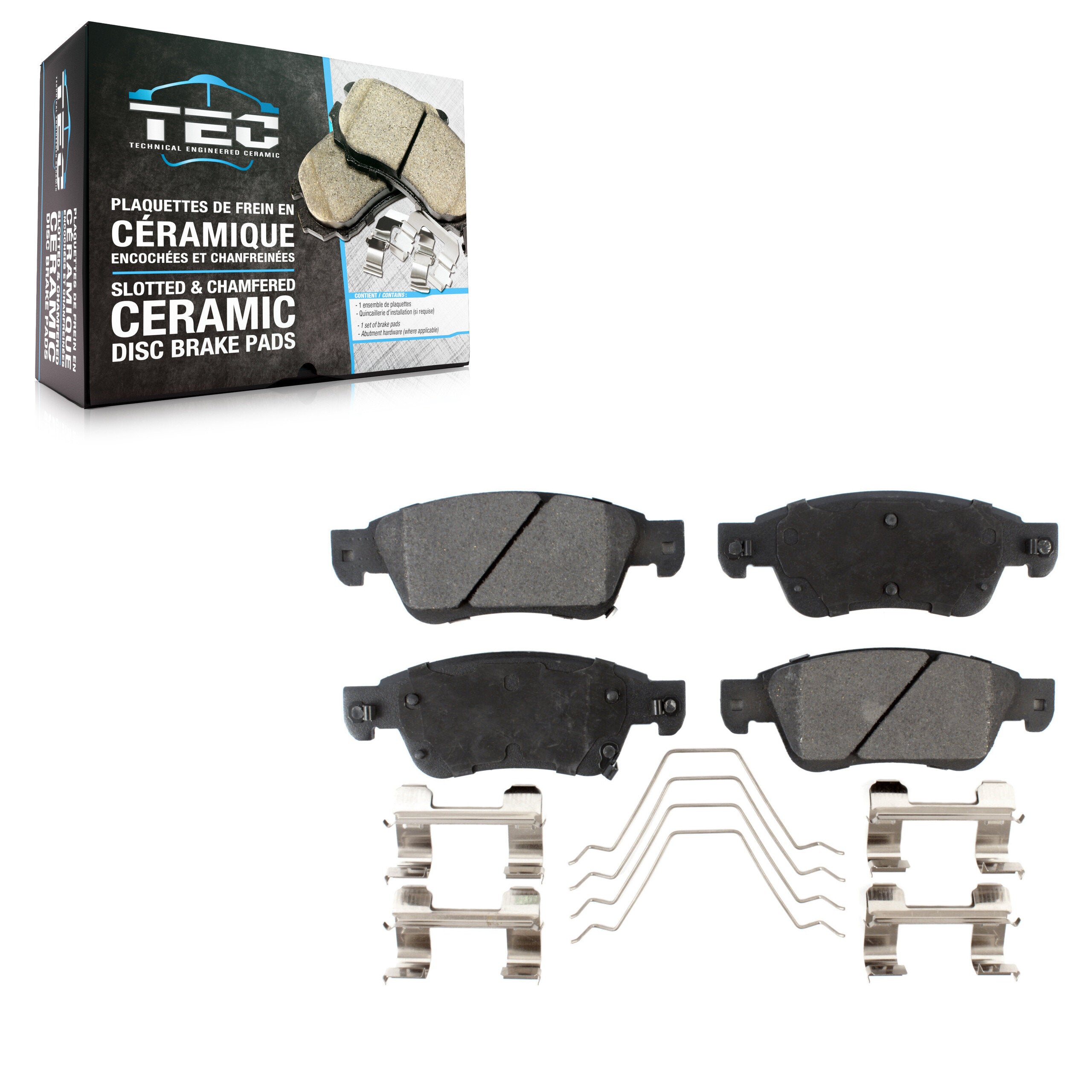 TEC TEC-1287 Disc Brake Pad for 2007-2015 INFINITI Q60, INFINITI G37, INFINITI G35 - Front