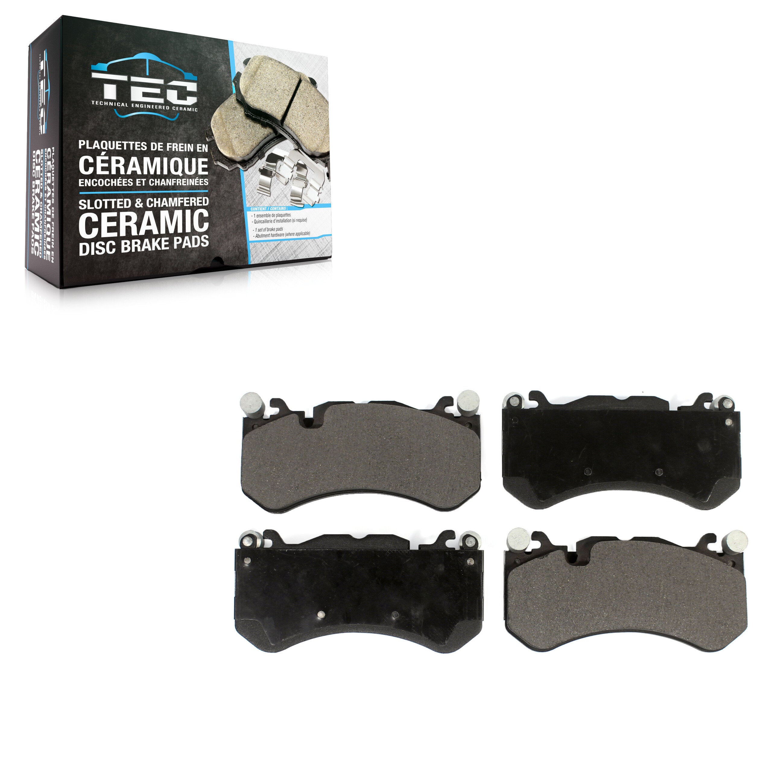 TEC TEC-1291 Disc Brake Pad for 2007-2023 Mercedes-Benz C63 AMG S, Mercedes-Benz S65 AMG, Mercedes-Benz GLE43 AMG - Front