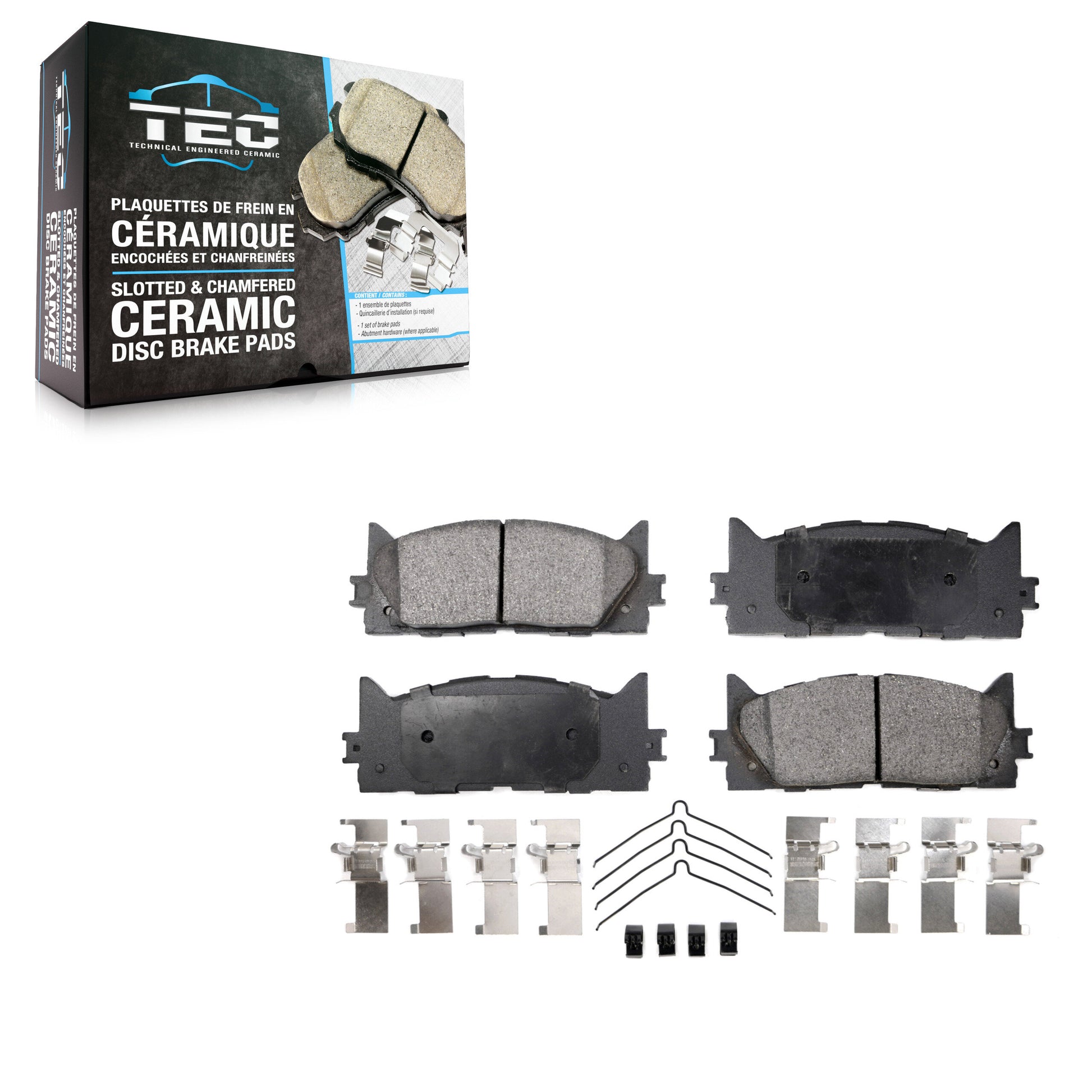 TEC TEC-1293 Disc Brake Pad for 2007-2018 Lexus ES300h, Toyota Avalon, Lexus ES350 - Front
