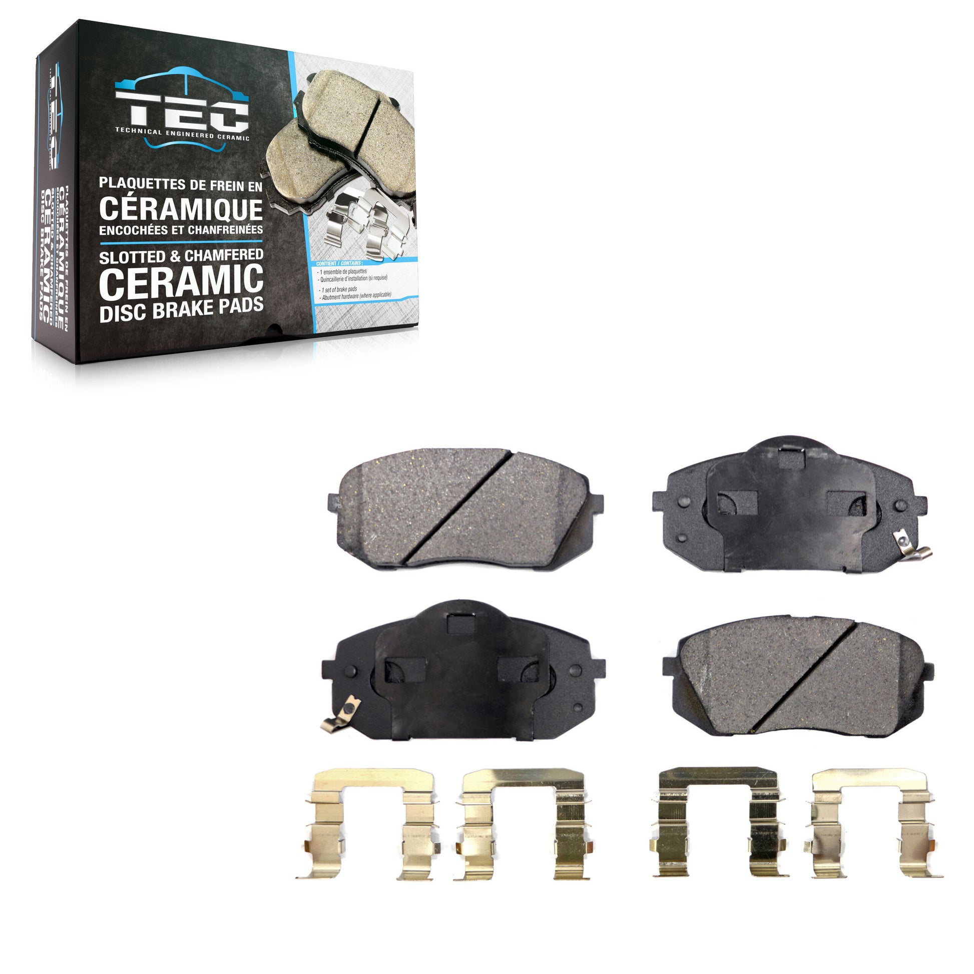 TEC TEC-1295 Disc Brake Pad for 2007-2017 Hyundai Tucson, Hyundai Sonata, Kia Soul EV - Front