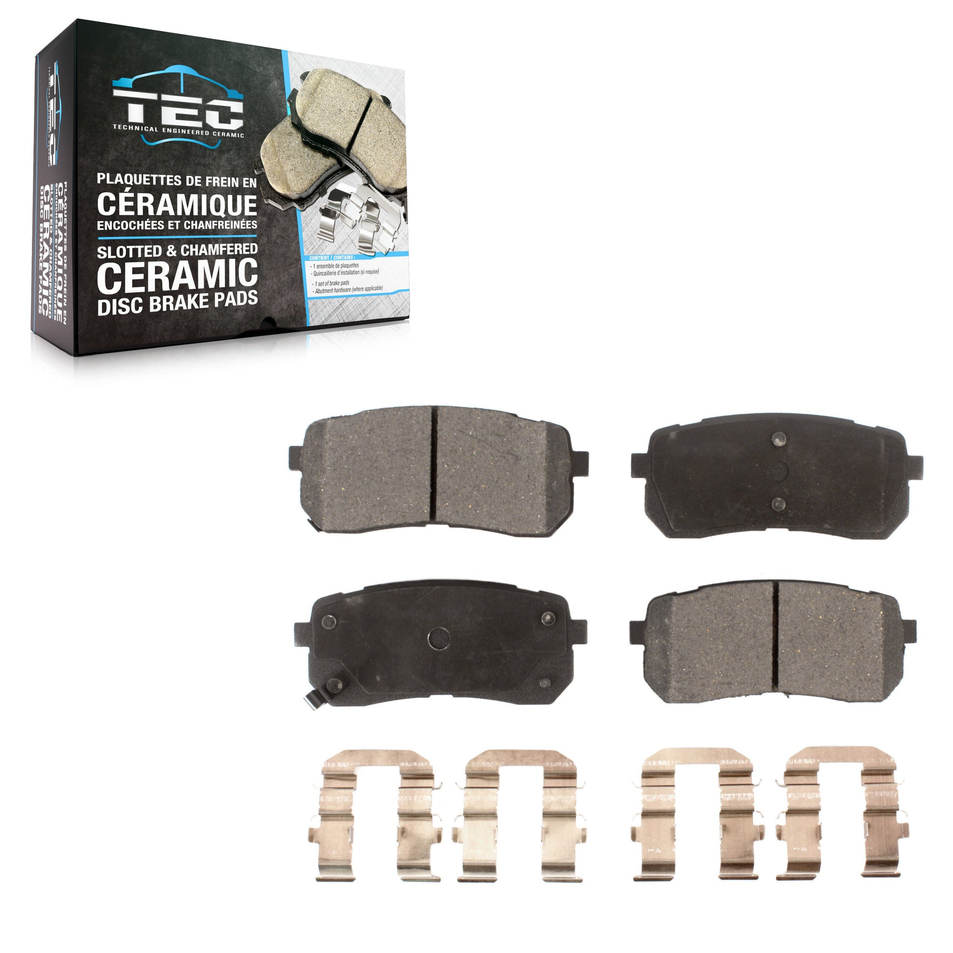 TEC TEC-1302 Disc Brake Pad for 2007-2021 Kia Sedona, Hyundai Veracruz - Rear