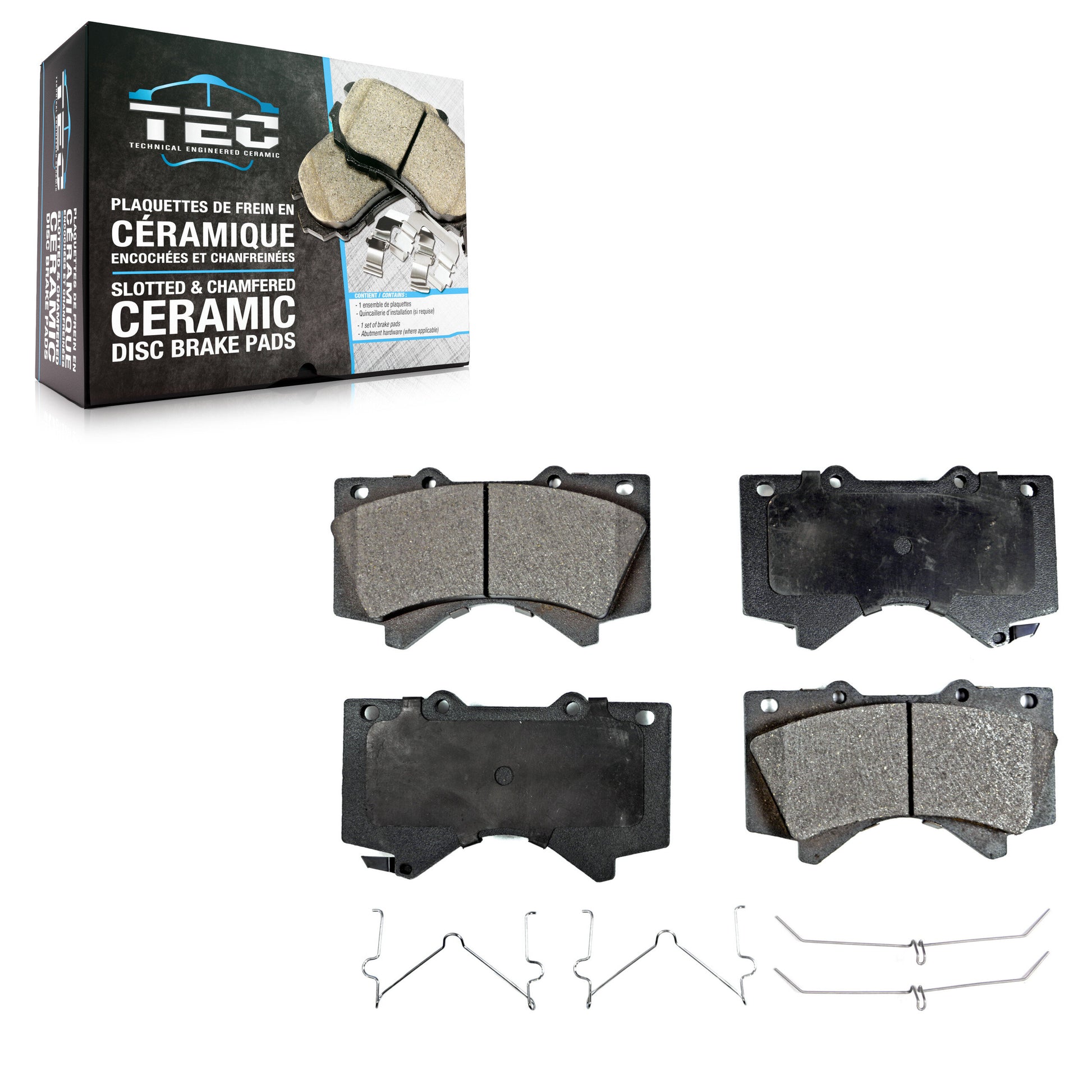 TEC TEC-1303 Disc Brake Pad for 2007-2022 Lexus LX570, Toyota Land Cruiser, Toyota Sequoia - Front