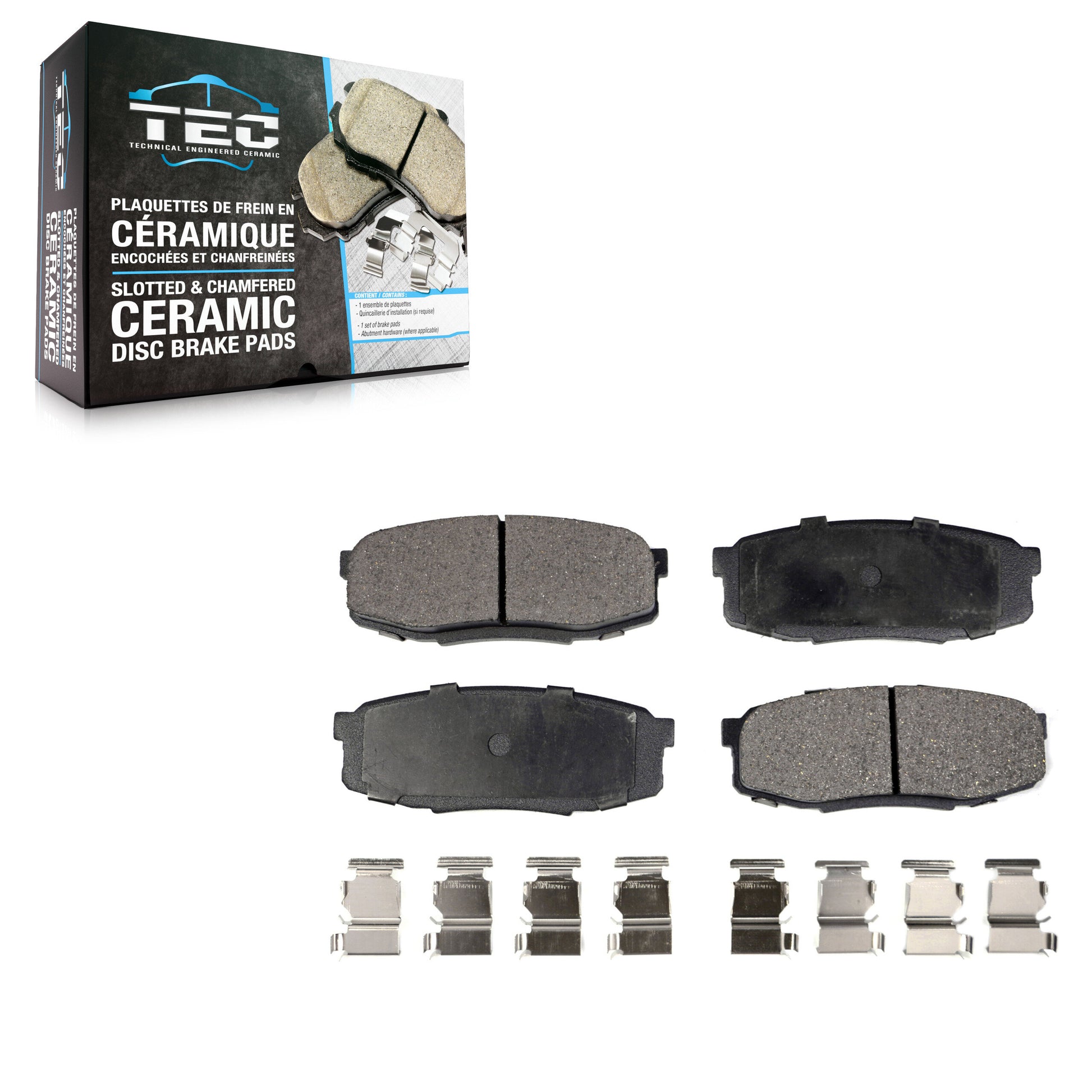 TEC TEC-1304 Disc Brake Pad for 2007-2022 Lexus LX570, Toyota Land Cruiser, Toyota Sequoia - Rear