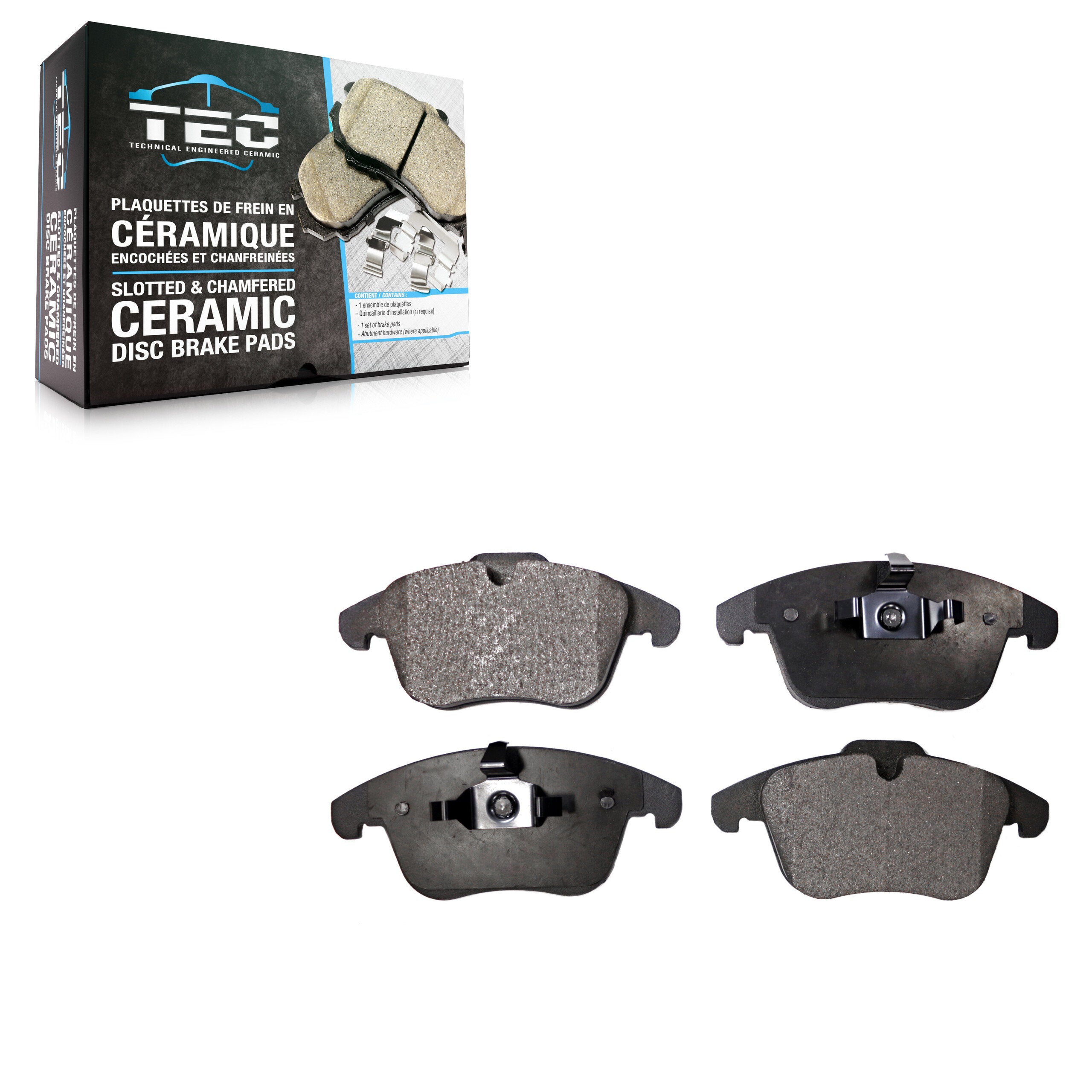 TEC TEC-1306 Disc Brake Pad for 2007-2020 Volvo S60, Volvo V60, Land Rover Range Rover Evoque - Front