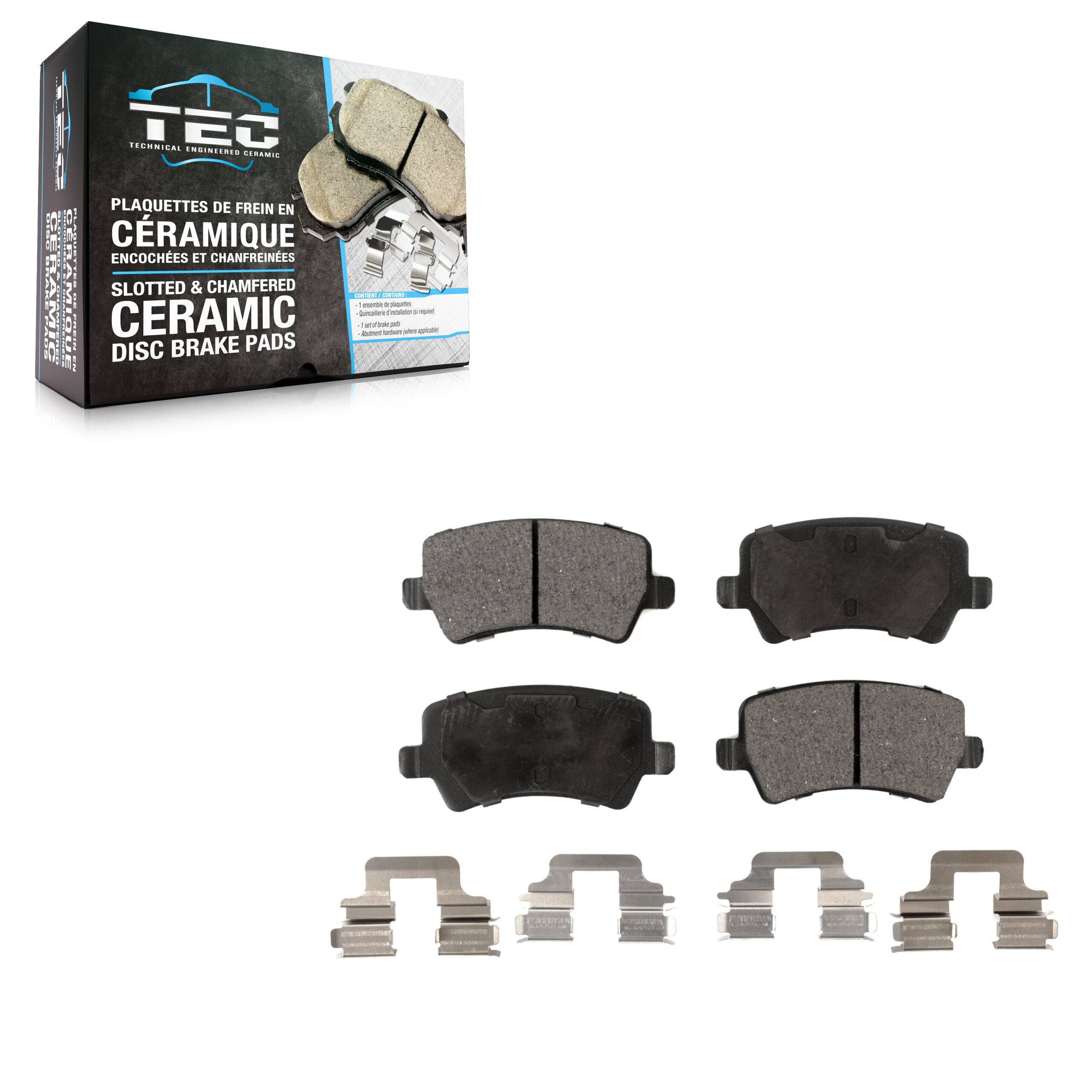 TEC TEC-1307 Disc Brake Pad for 2007-2018 Volvo S60, Volvo V60, Volvo S60 Cross Country - Rear