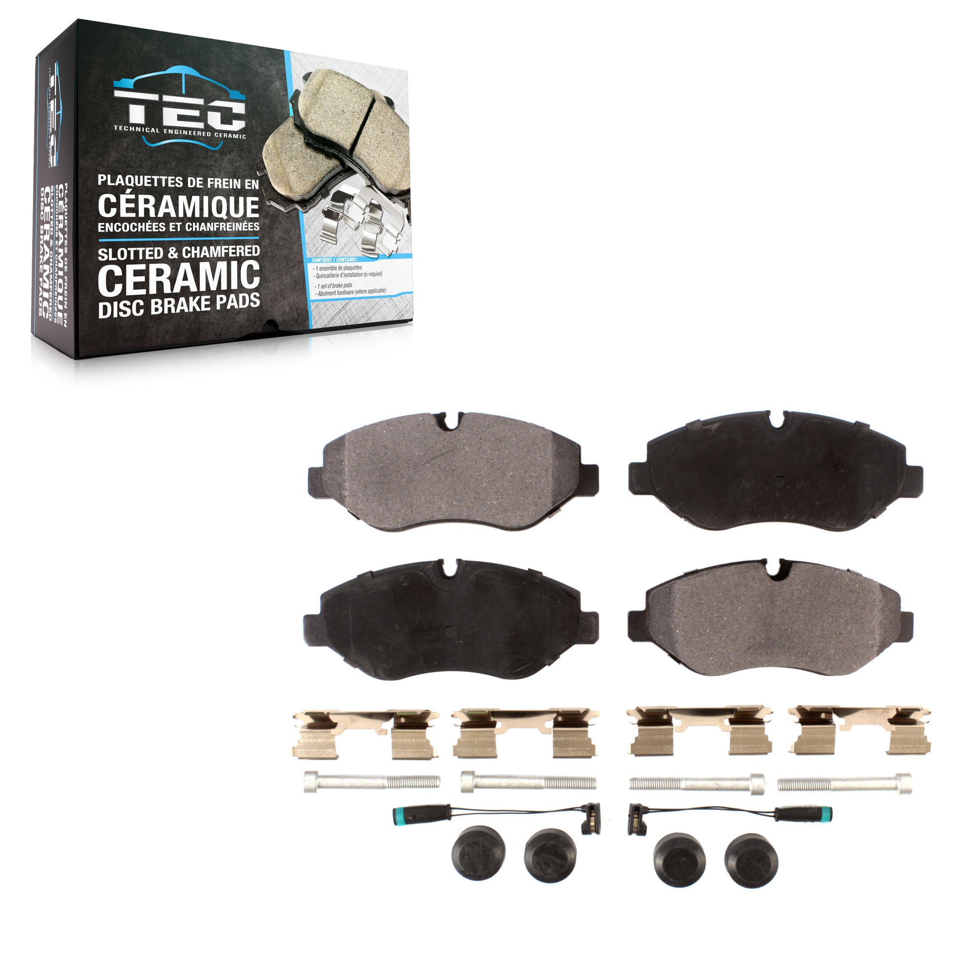 TEC TEC-1316A Disc Brake Pad for 2007-2023 Mercedes-Benz Metris, Mercedes-Benz Sprinter 2500, Dodge Sprinter 2500 - Front