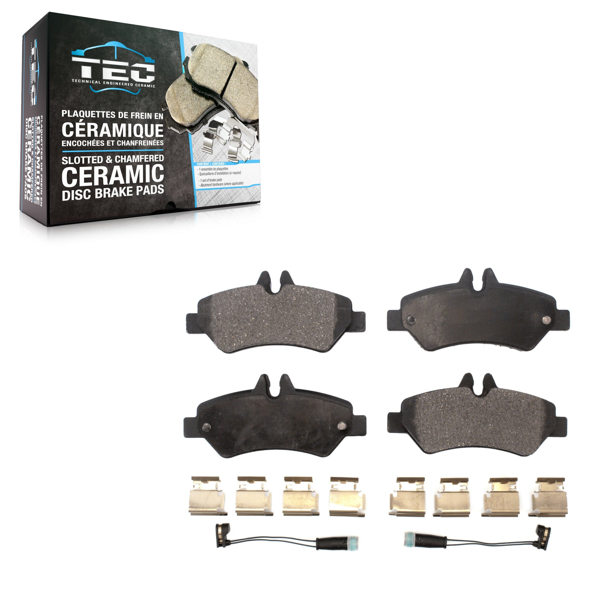 TEC TEC-1317A Disc Brake Pad for 2007-2018 Freightliner Sprinter 3500, Mercedes-Benz Sprinter 2500, Mercedes-Benz Sprinter 3500 - Rear