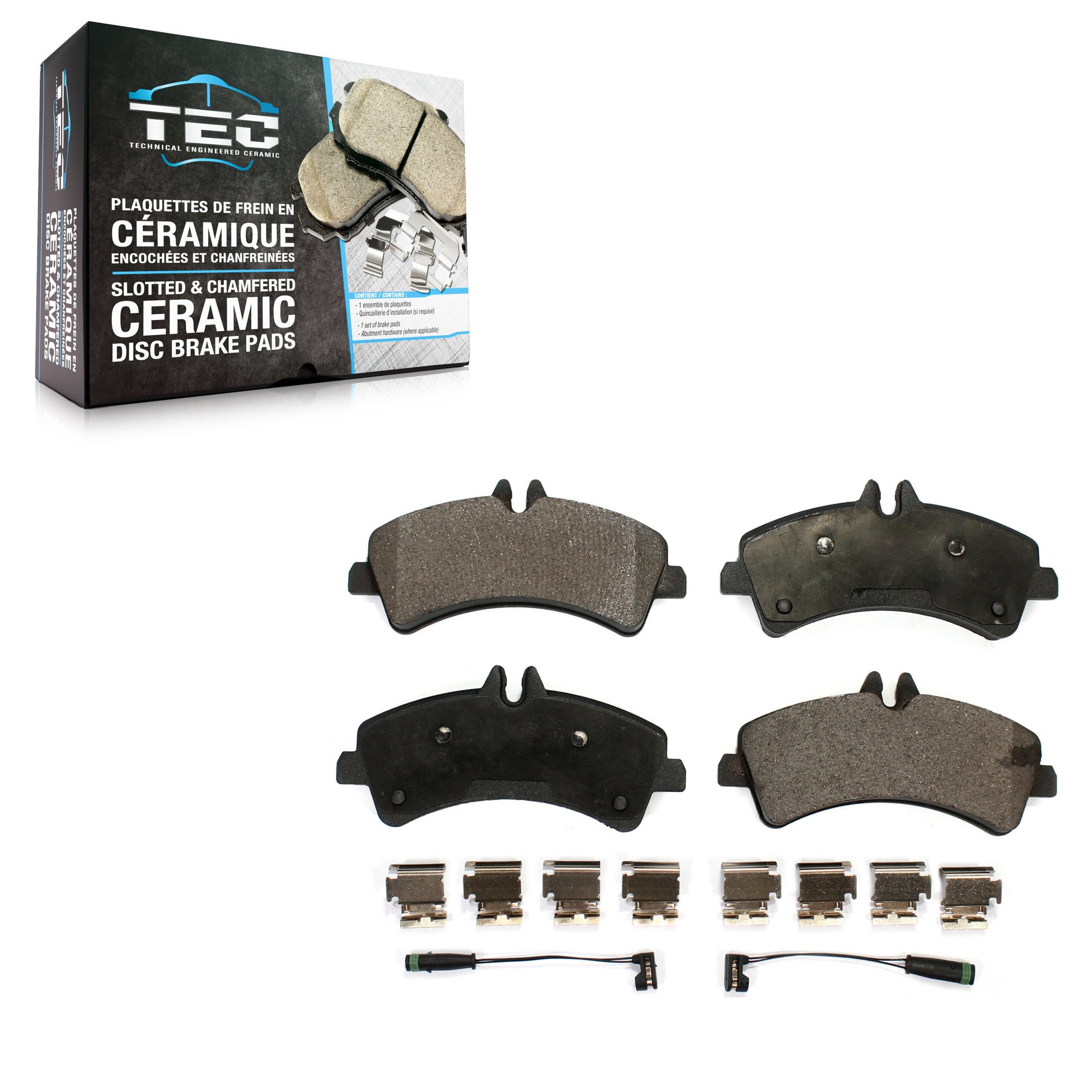 TEC TEC-1318A Disc Brake Pad for 2007-2018 Freightliner Sprinter 3500XD, Mercedes-Benz Sprinter 3500XD, Mercedes-Benz Sprinter 3500 - Rear