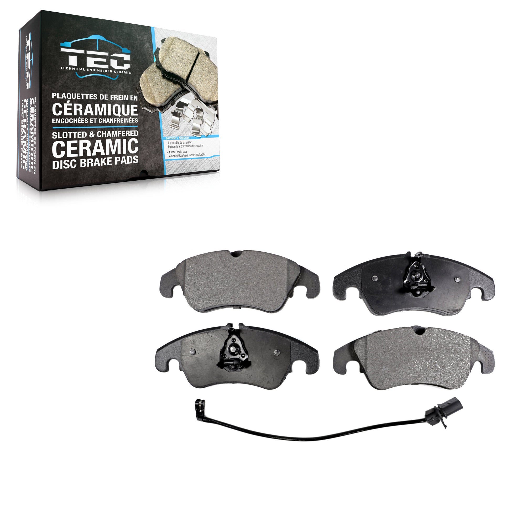 TEC TEC-1322 Disc Brake Pad for 2008-2017 Audi A6 Quattro, Audi A5 Quattro, Audi A7 Quattro - Front