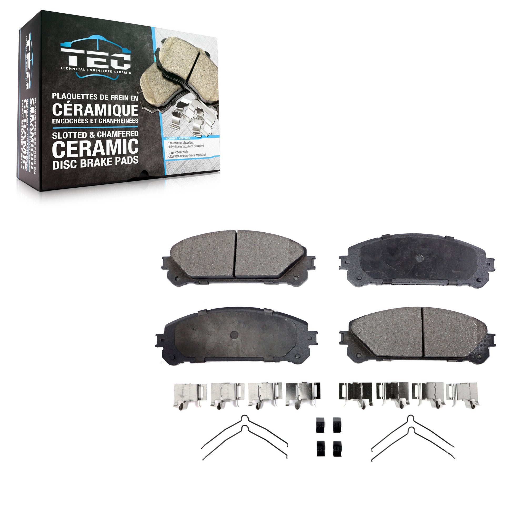 TEC TEC-1324 Disc Brake Pad for 2008-2024 Lexus RZ450e, Subaru Solterra, Toyota bZ4X - Front