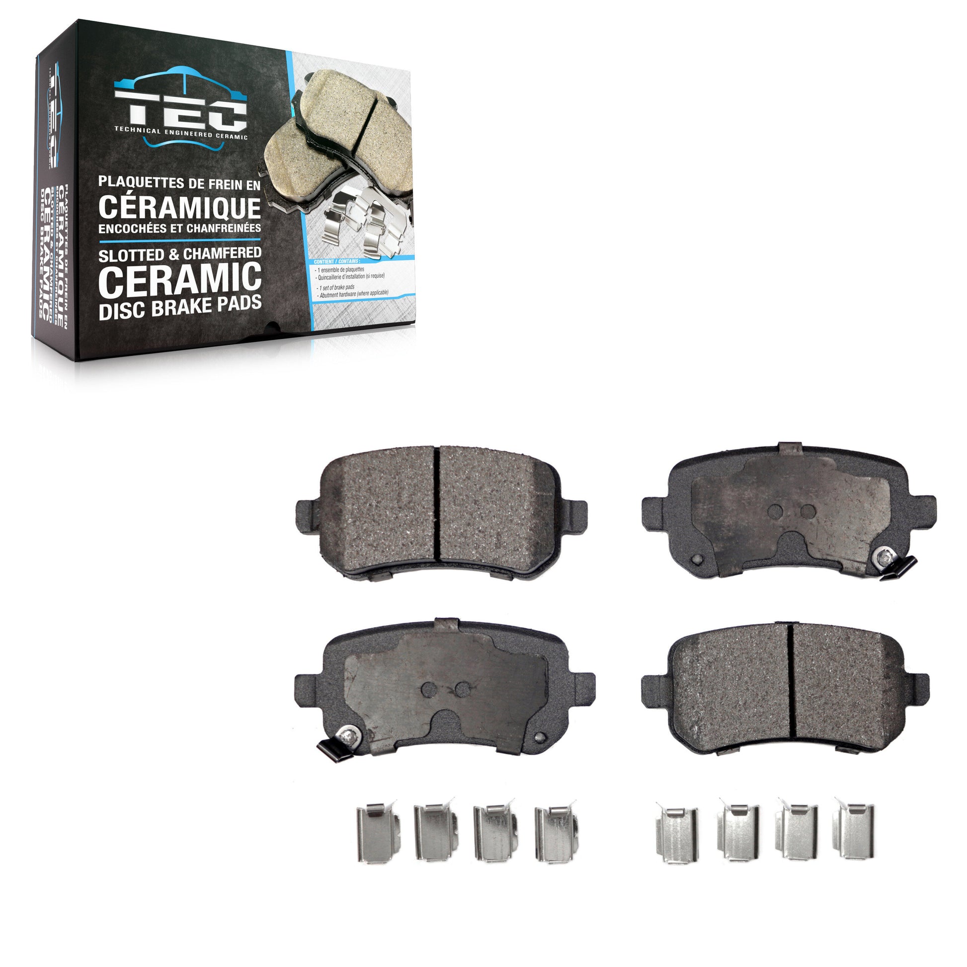 TEC TEC-1326 Disc Brake Pad for 2004-2012 Chrysler Town & Country, Dodge Grand Caravan, Dodge Journey - Rear