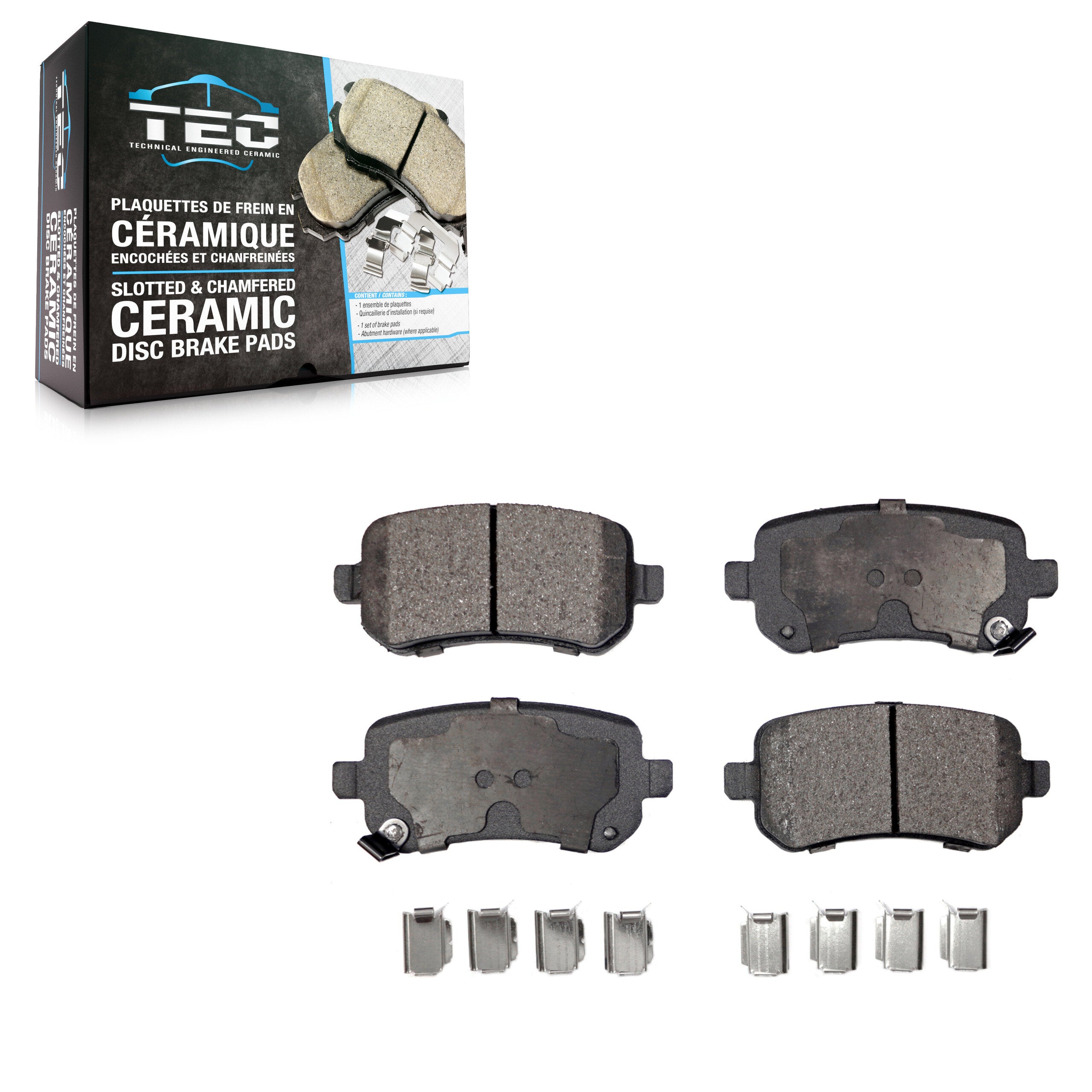 TEC TEC-1326 Disc Brake Pad for 2004-2012 Chrysler Town & Country, Dodge Grand Caravan, Dodge Journey - Rear