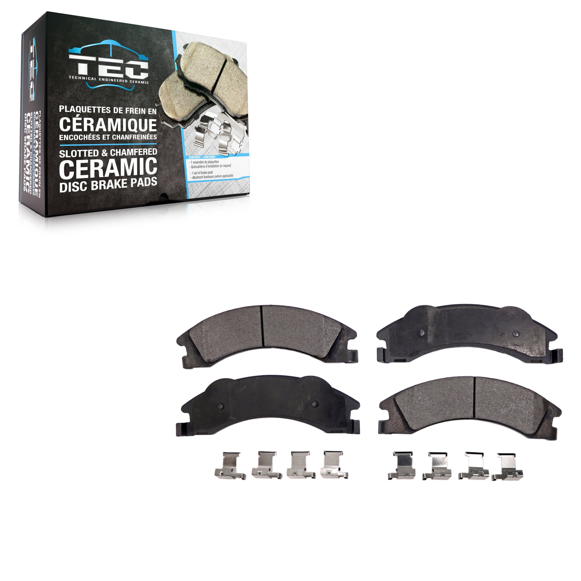 TEC TEC-1329 Disc Brake Pad for 2008-2023 Ford E-350 Super Duty, Ford E-450 Super Duty, Ford E-150 - Rear