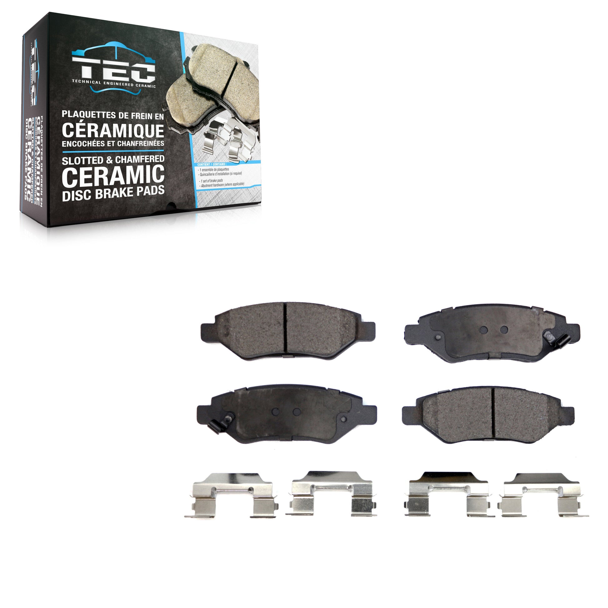 TEC TEC-1337 Disc Brake Pad for 2008-2016 Cadillac CTS, Saab 9-4X, Cadillac SRX - Rear