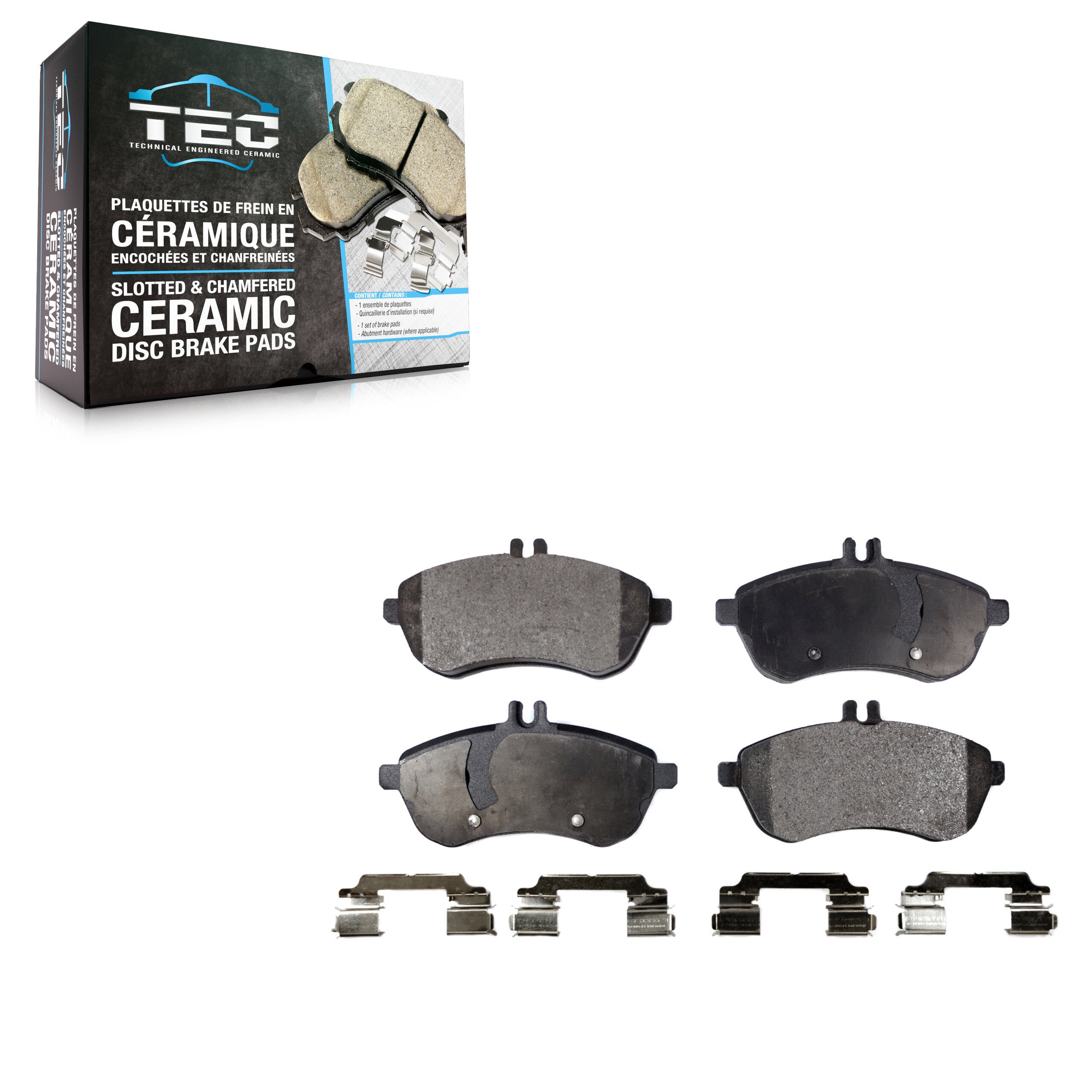 TEC TEC-1340 Disc Brake Pad for 2008-2015 Mercedes-Benz C250, Mercedes-Benz SLK250, Mercedes-Benz C230 - Front