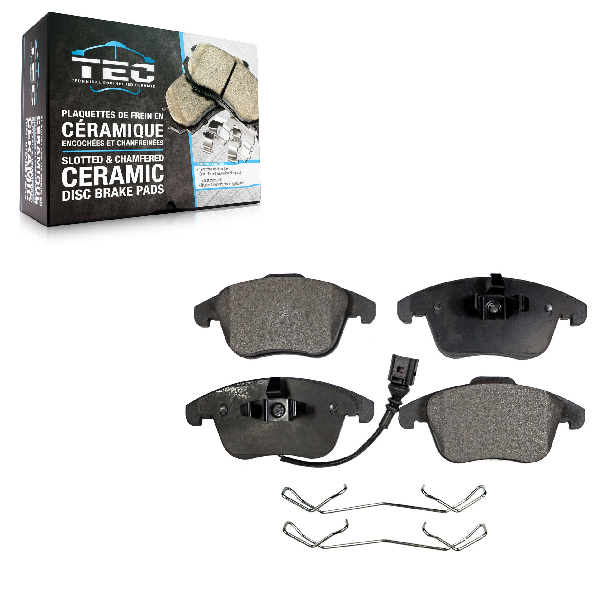 TEC TEC-1375 Disc Brake Pad for 2009-2020 Volkswagen Tiguan Limited, Audi Q3, Audi Q3 Quattro - Front