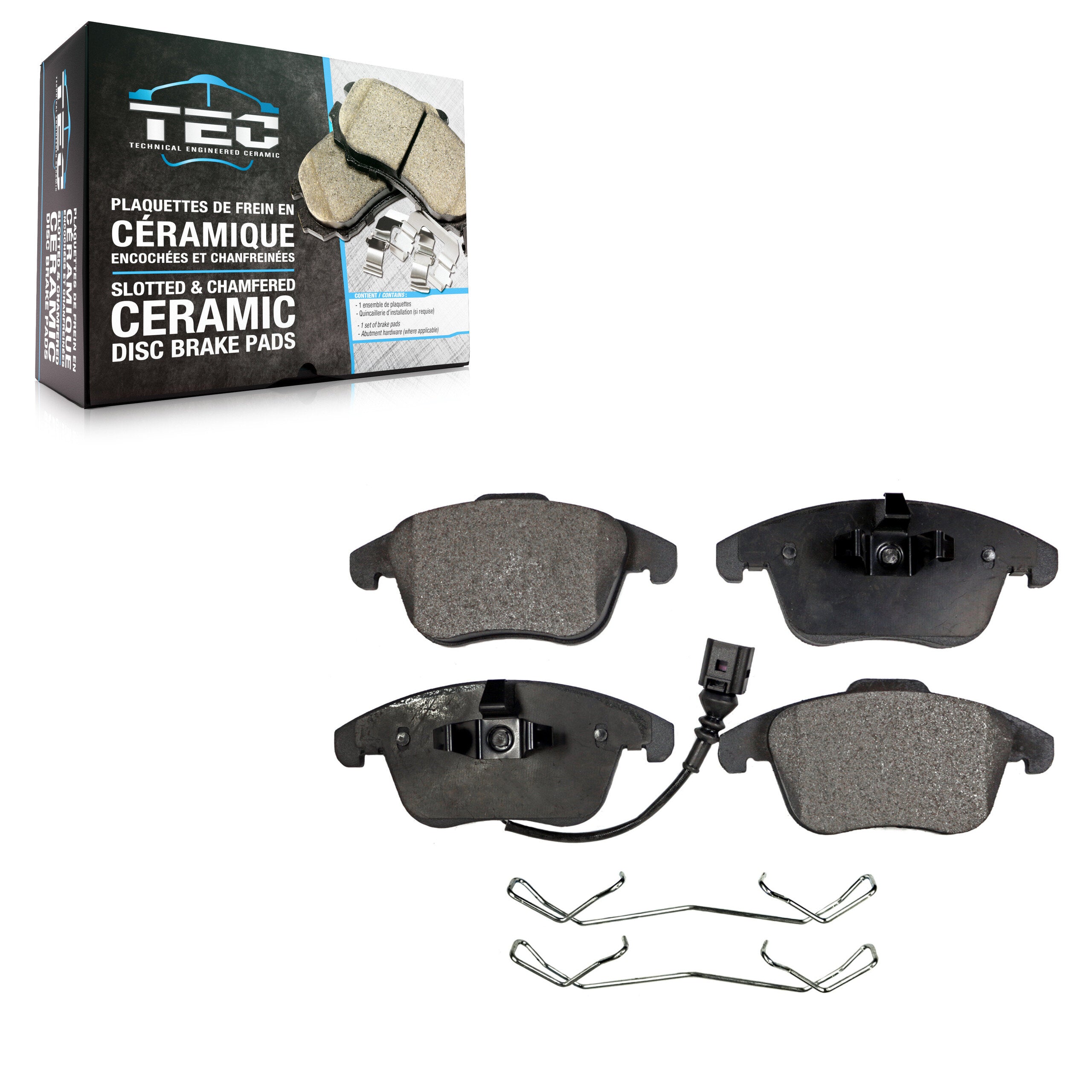 TEC TEC-1375 Disc Brake Pad for 2009-2020 Volkswagen Tiguan Limited, Audi Q3, Audi Q3 Quattro - Front