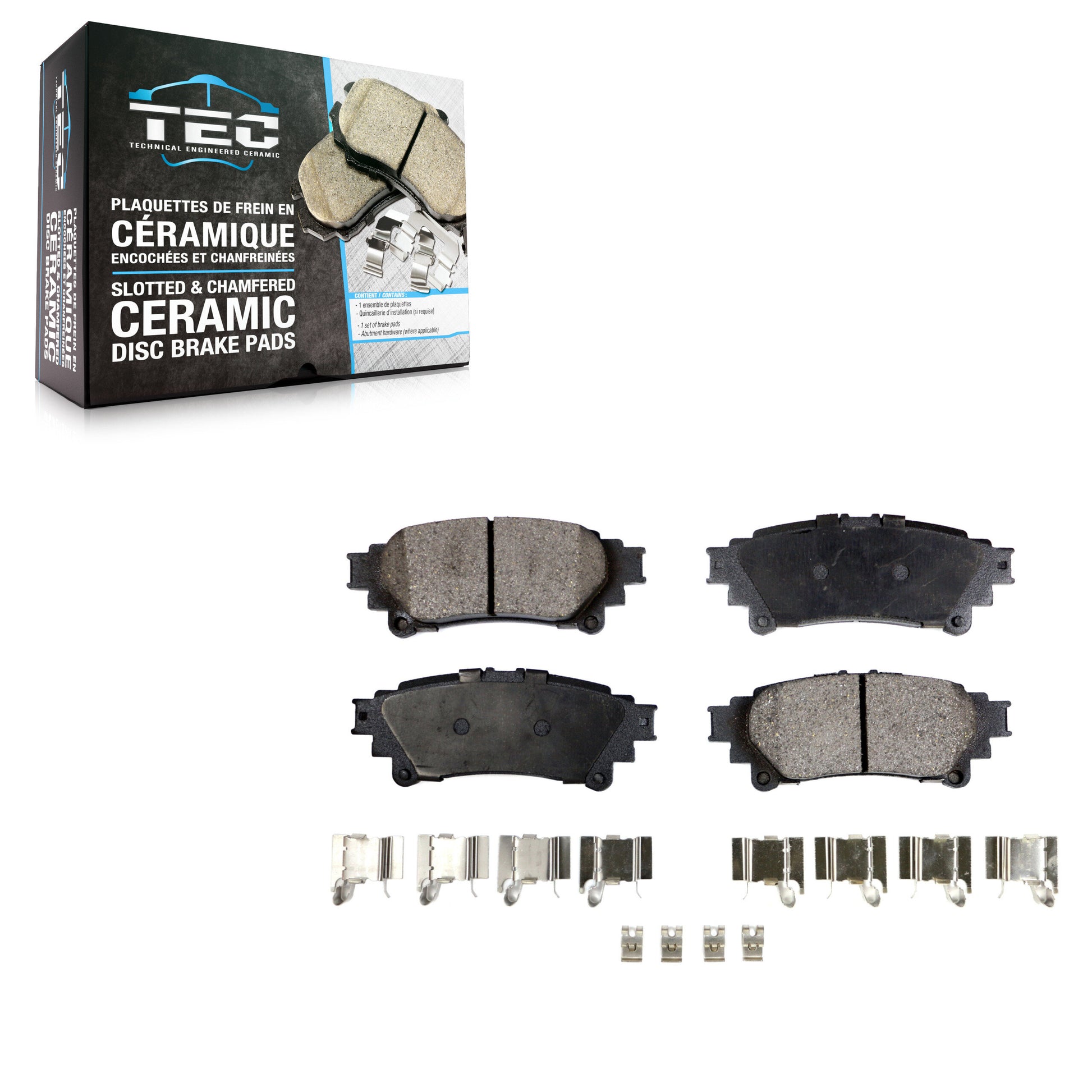 TEC TEC-1391 Disc Brake Pad for 2010-2020 Lexus GS300, Lexus GS200t, Lexus IS200t - Rear