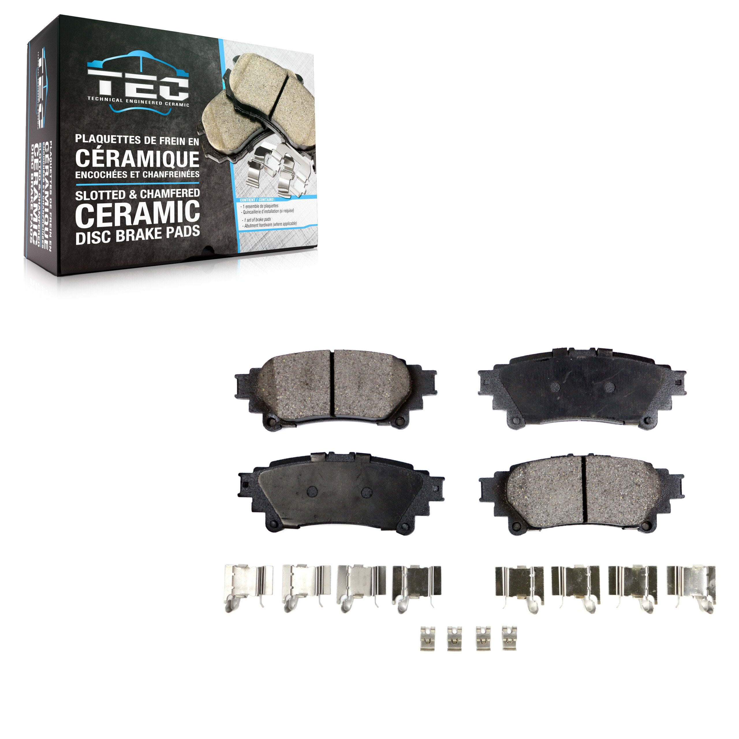 TEC TEC-1391 Disc Brake Pad for 2010-2020 Lexus GS300, Lexus GS200t, Lexus IS200t - Rear