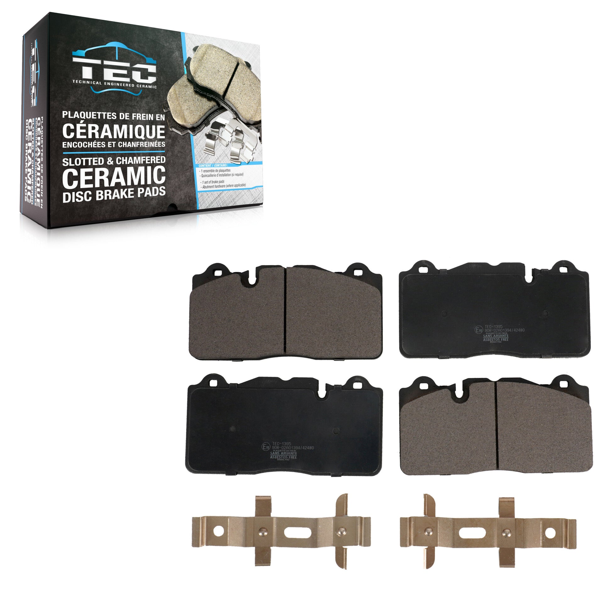 TEC TEC-1395 Disc Brake Pad for 2009-2019 Chevrolet Corvette, Chevrolet Camaro - Front