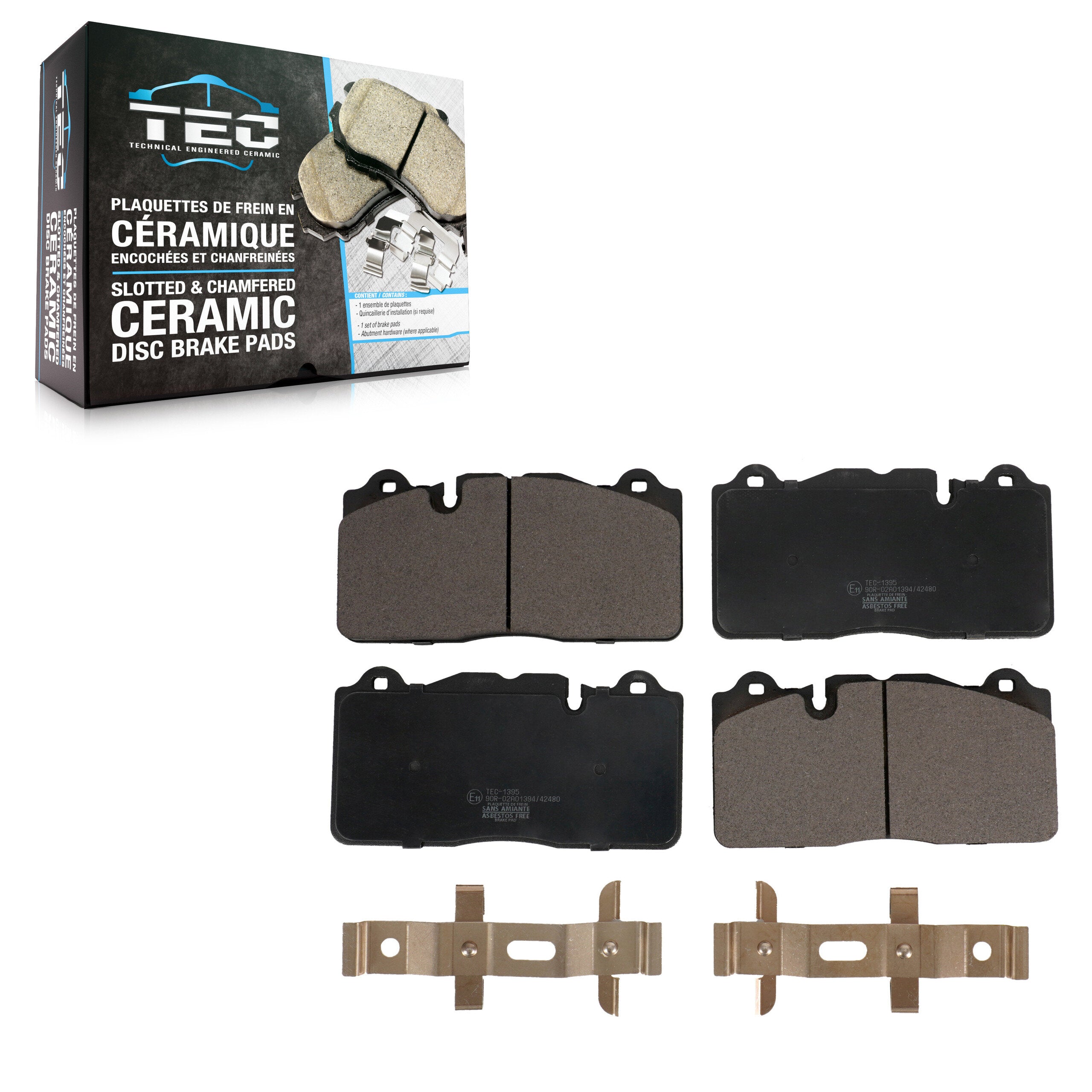 TEC TEC-1395 Disc Brake Pad for 2009-2019 Chevrolet Corvette, Chevrolet Camaro - Front