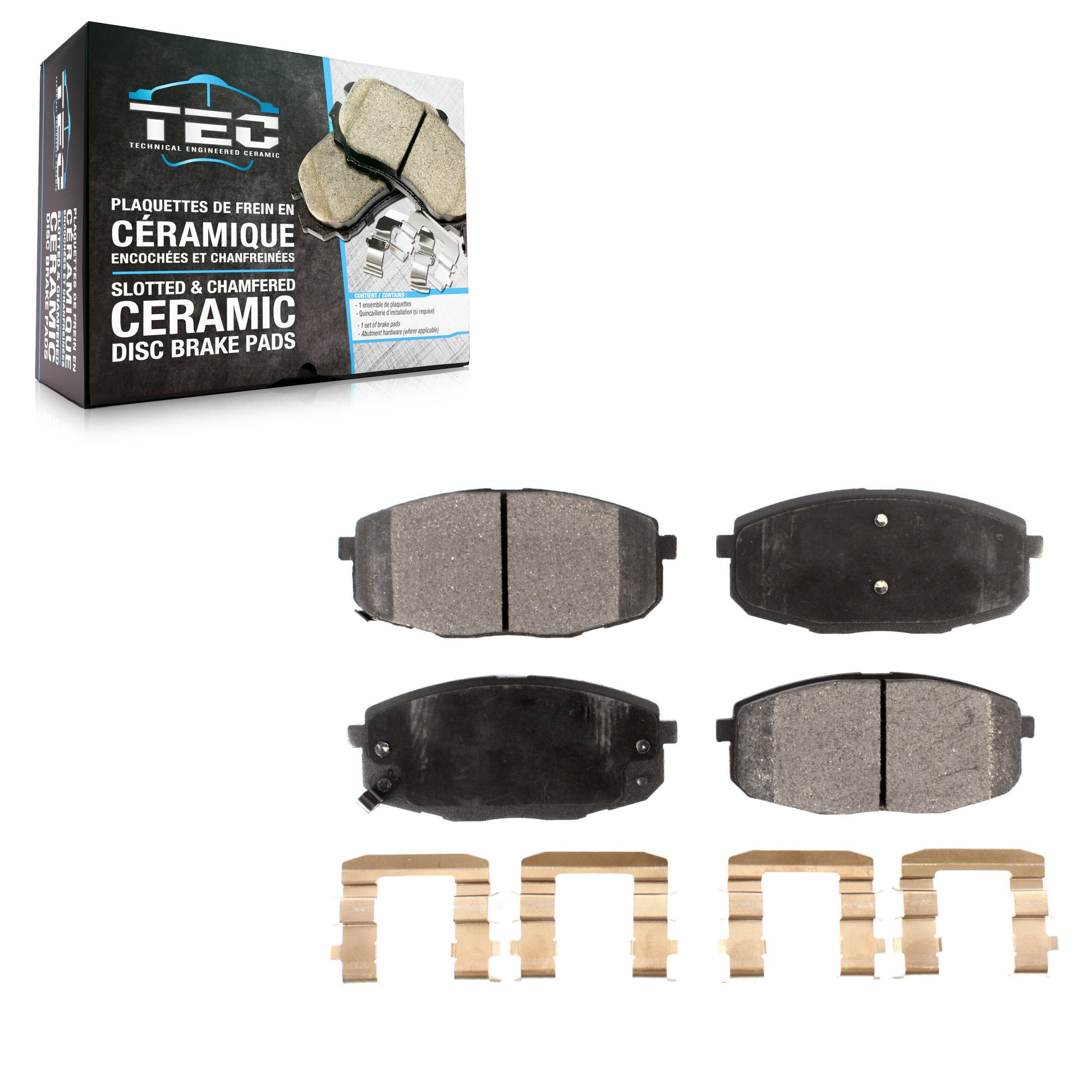 TEC TEC-1397 Disc Brake Pad for 2009-2013 Kia Forte5, Hyundai Elantra, Kia Forte - Front