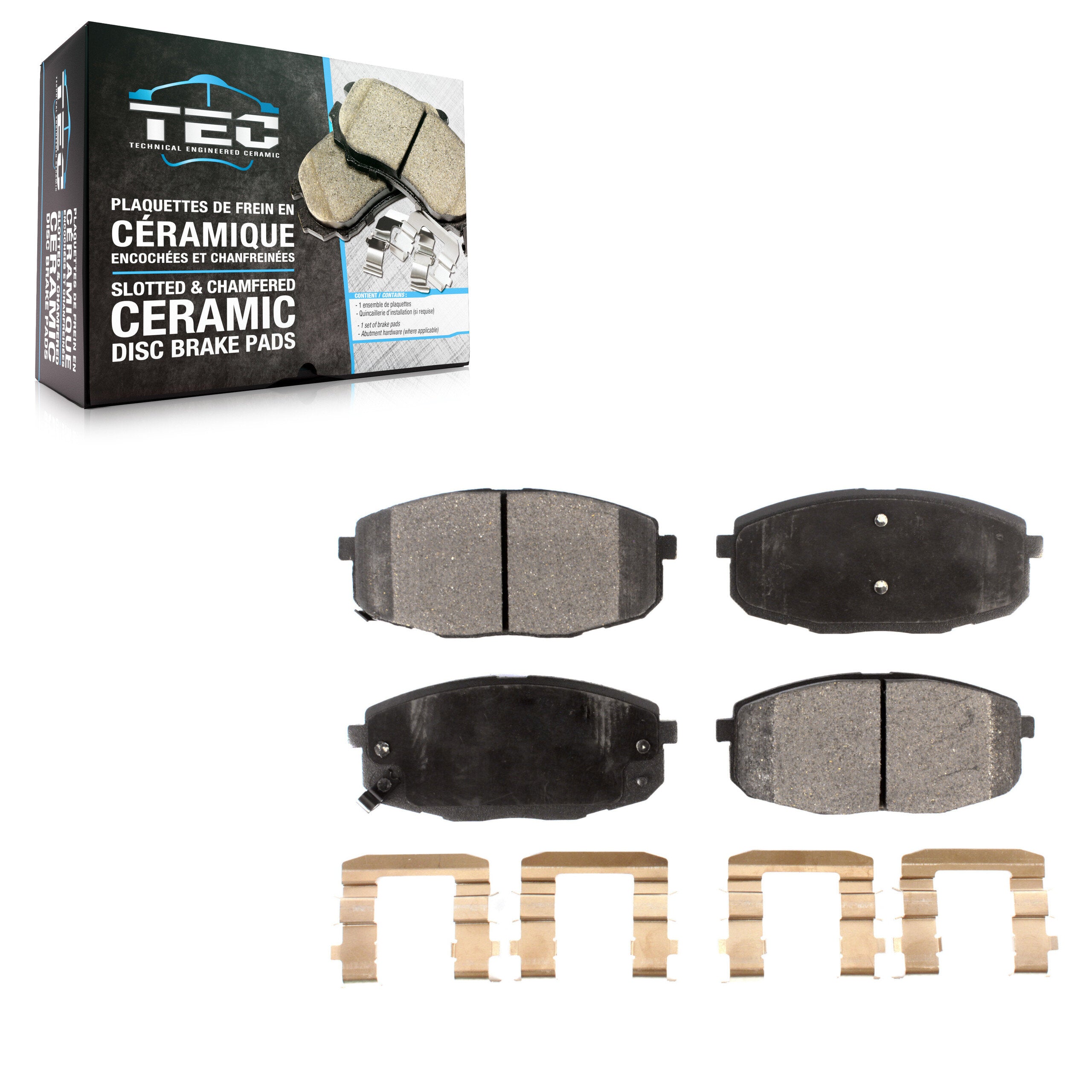 TEC TEC-1397 Disc Brake Pad for 2009-2013 Kia Forte5, Hyundai Elantra, Kia Forte - Front