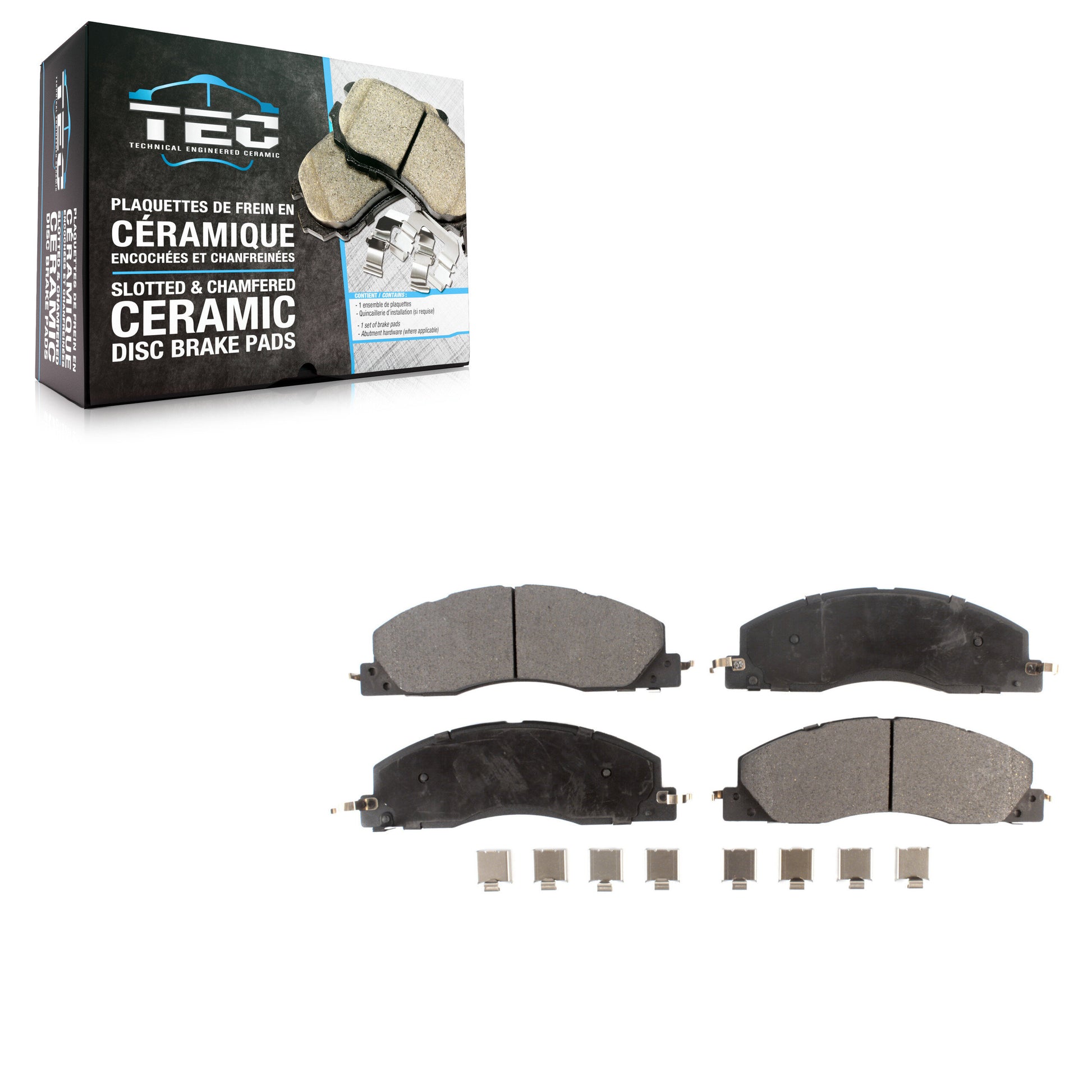 TEC TEC-1399 Disc Brake Pad for 2009-2018 Ram 1500, Ram 2500, Ram 3500 - Front