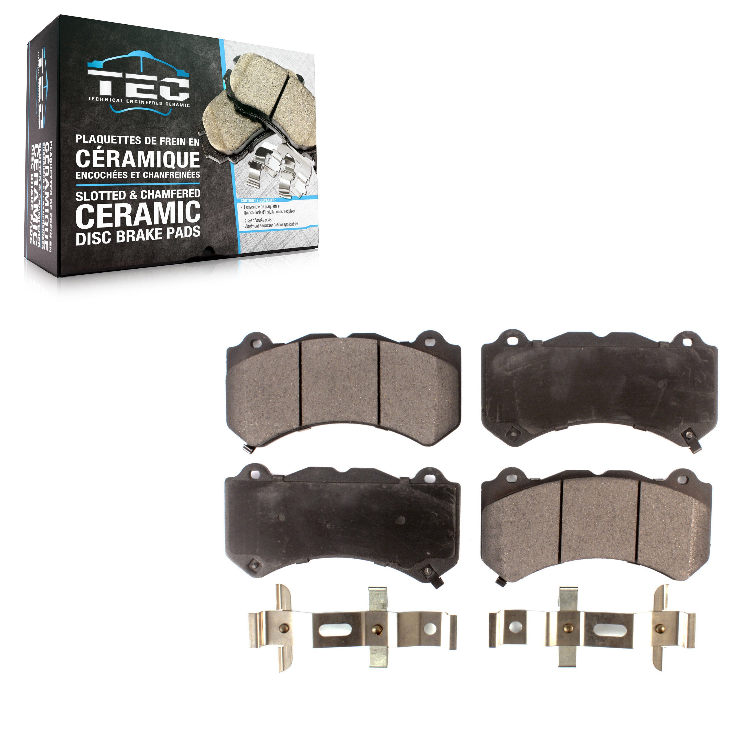 TEC TEC-1405 Disc Brake Pad for 2009-2023 Chevrolet Camaro, Dodge Charger, Dodge Challenger - Front