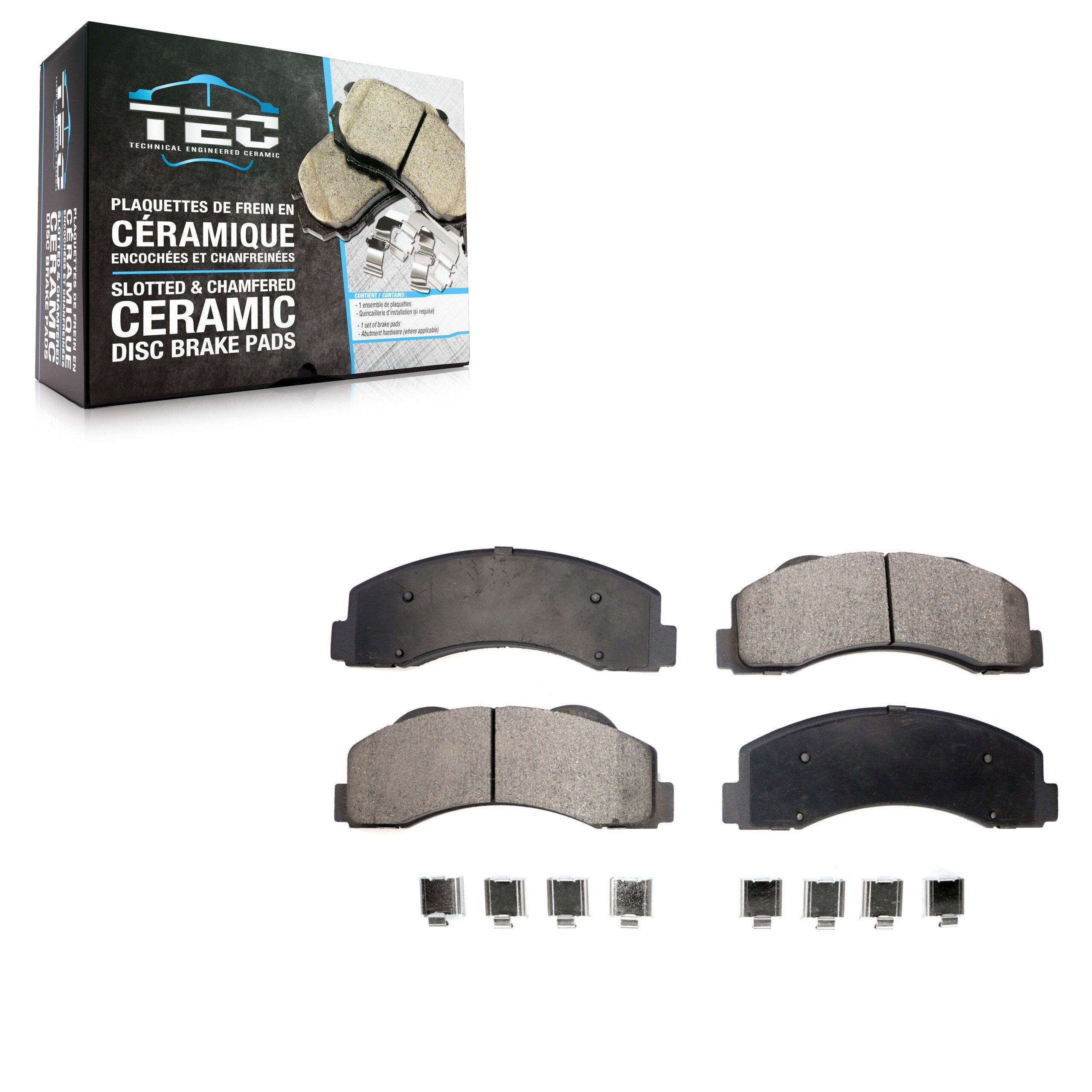 TEC TEC-1414 Disc Brake Pad for 2010-2017 Ford Expedition, Ford F-150, Lincoln Navigator - Front