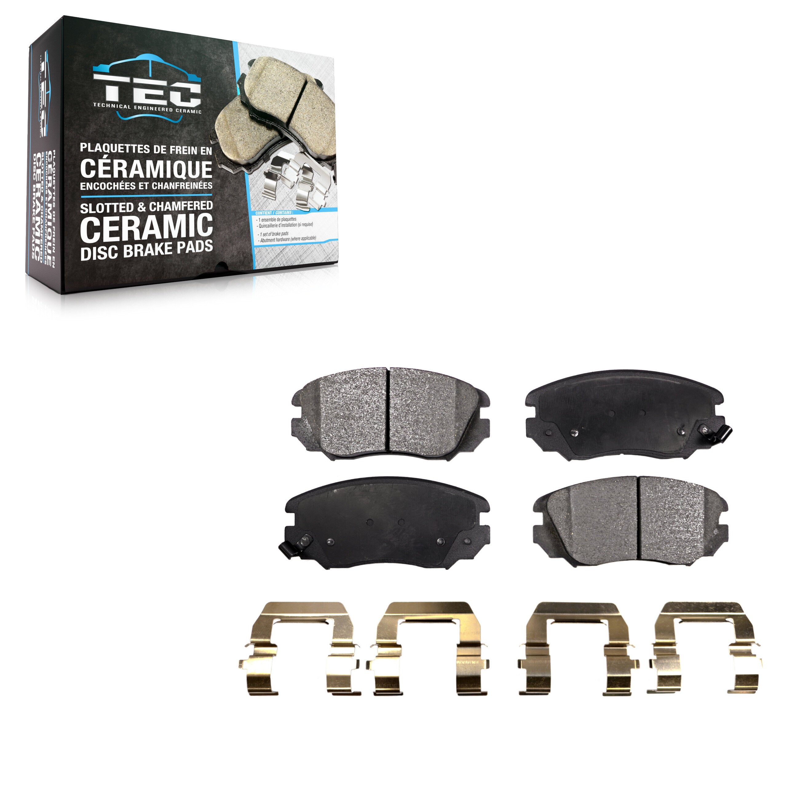 TEC TEC-1421 Disc Brake Pad for 2010-2020 GMC Terrain, Buick Cascada, Chevrolet Malibu Limited - Front