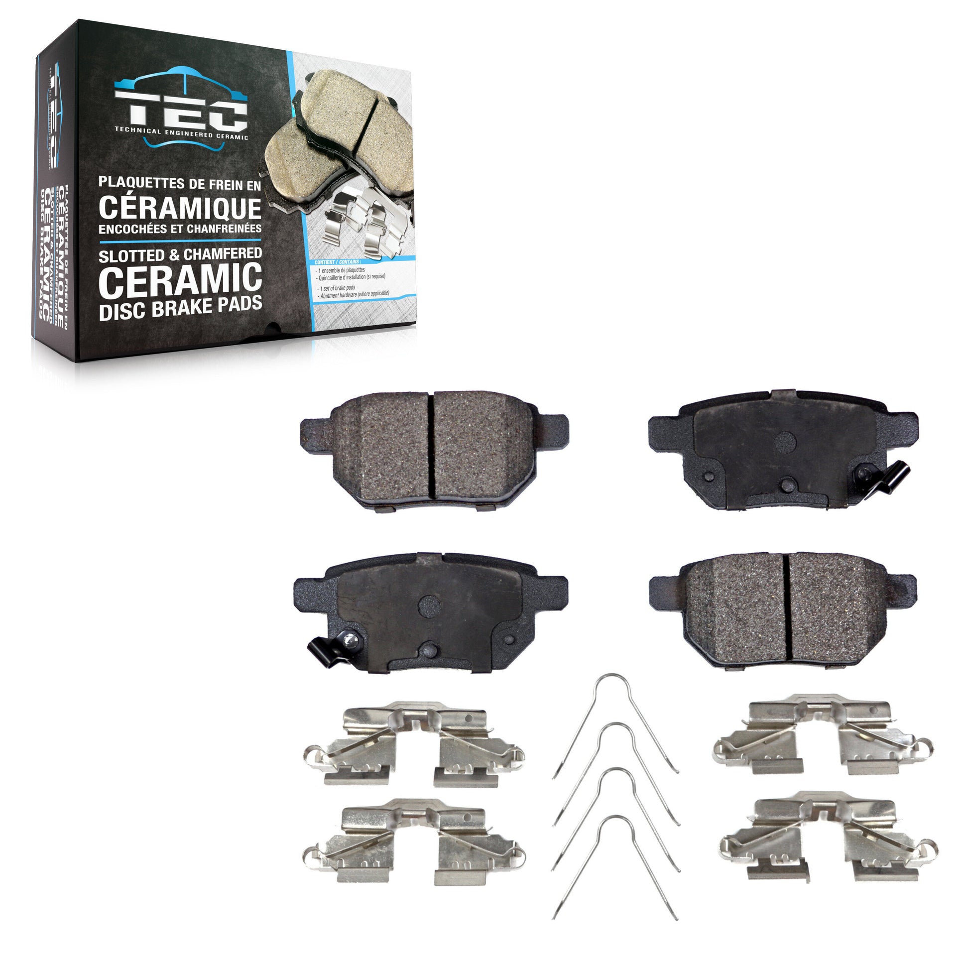TEC TEC-1423 Disc Brake Pad for 2008-2022 Toyota Corolla, Toyota Prius AWD-e, Toyota Corolla iM - Rear