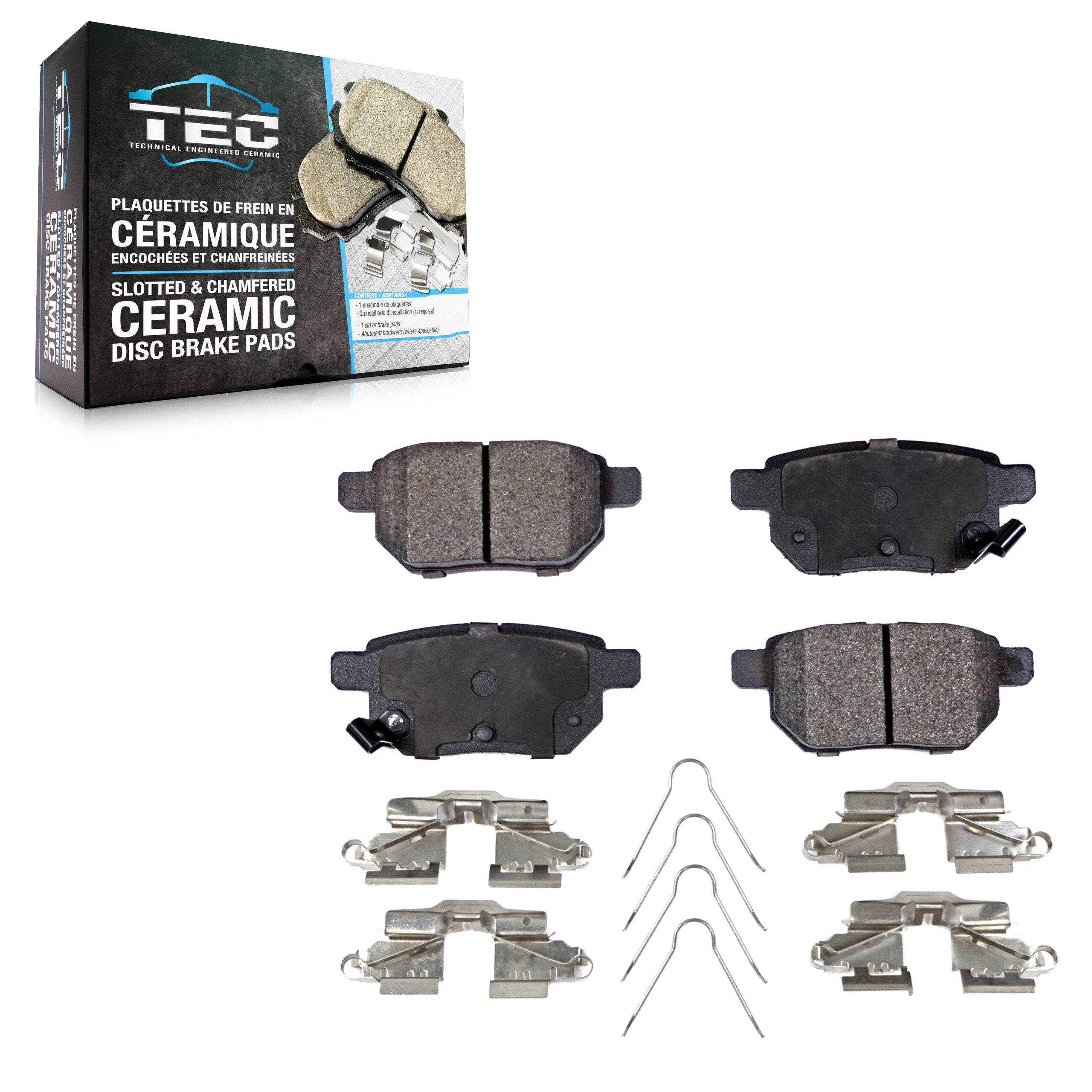 TEC TEC-1423 Disc Brake Pad for 2008-2022 Toyota Corolla, Toyota Prius AWD-e, Toyota Corolla iM - Rear