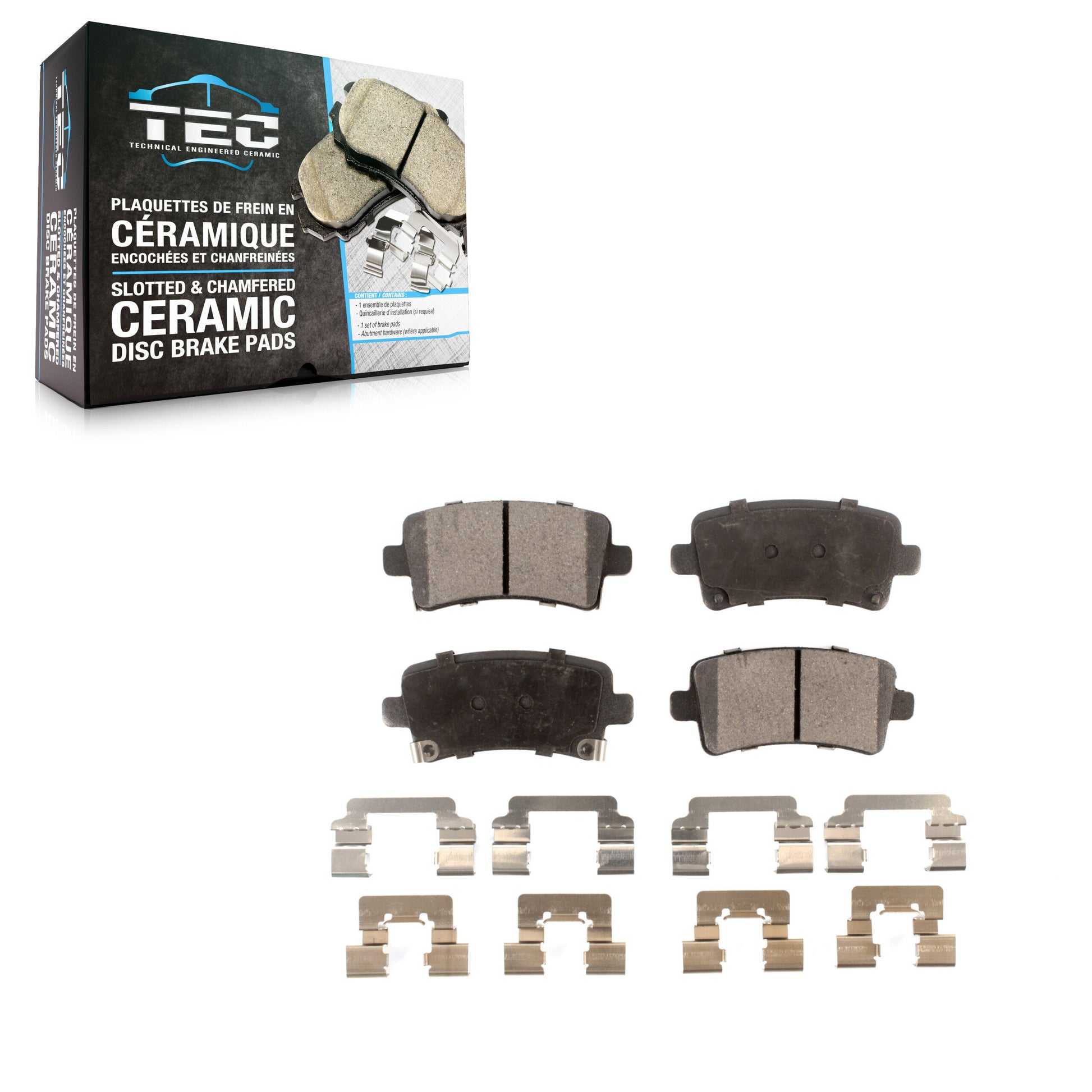 TEC TEC-1430 Disc Brake Pad for 2010-2020 Chevrolet Malibu Limited, Chevrolet Impala, Cadillac XTS - Rear