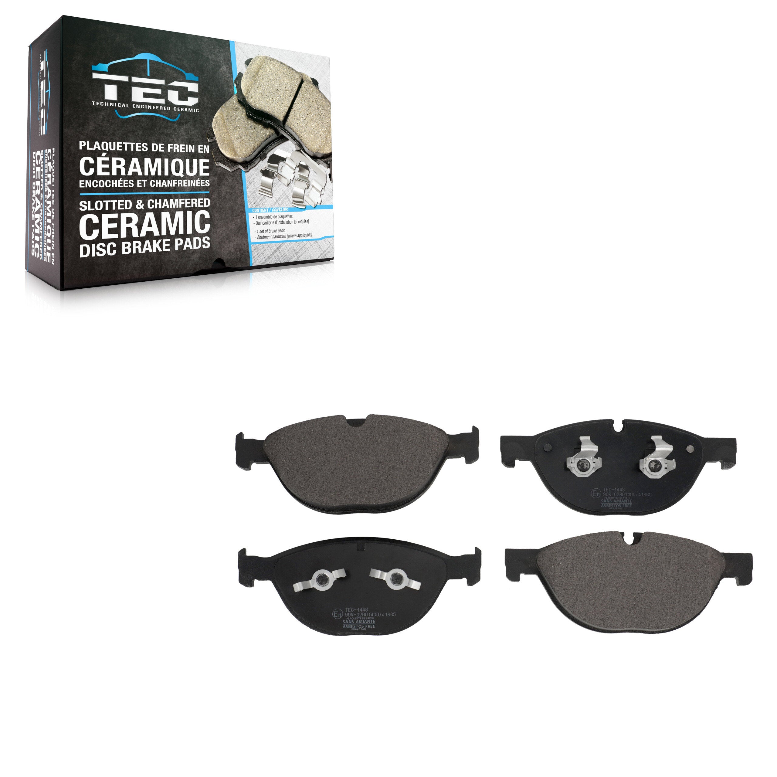 TEC TEC-1448 Disc Brake Pad for 2010-2022 Jaguar F-Type, Jaguar XJ, Jaguar XJR575 - Front