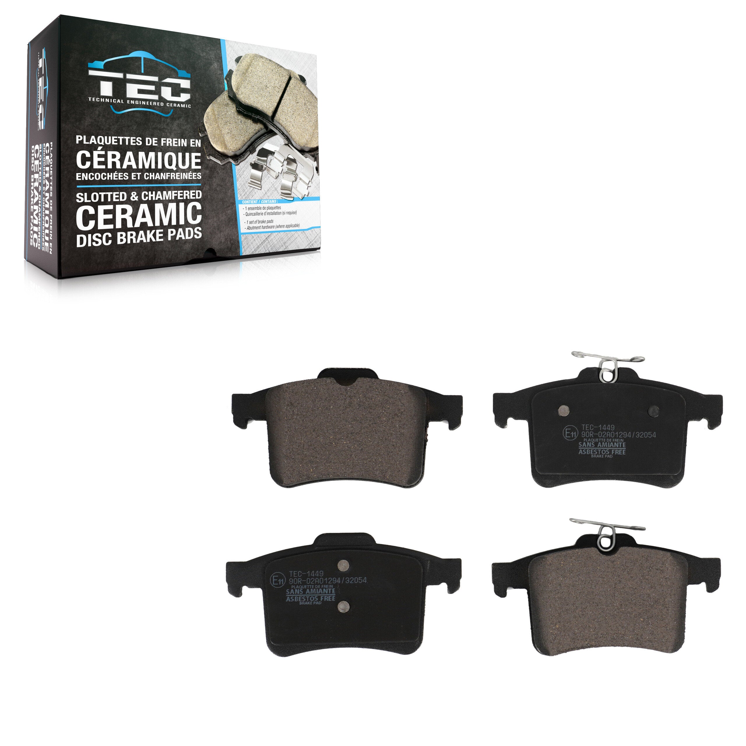 TEC TEC-1449 Disc Brake Pad for 2010-2016 Jaguar XJ, Jaguar XJR, Jaguar XKR - Rear