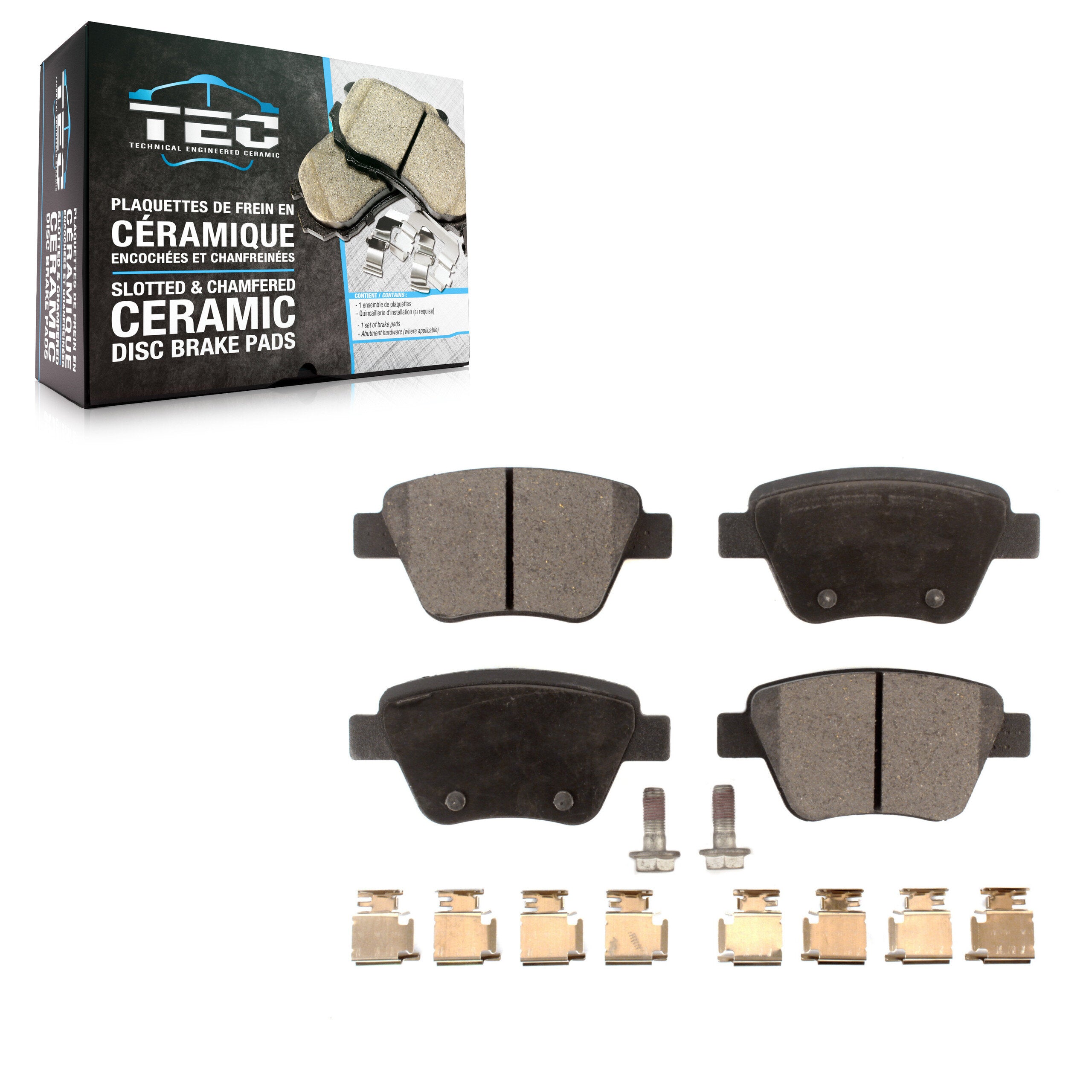 TEC TEC-1456 Disc Brake Pad for 2009-2019 Volkswagen Golf, Volkswagen Beetle, Volkswagen Passat - Rear
