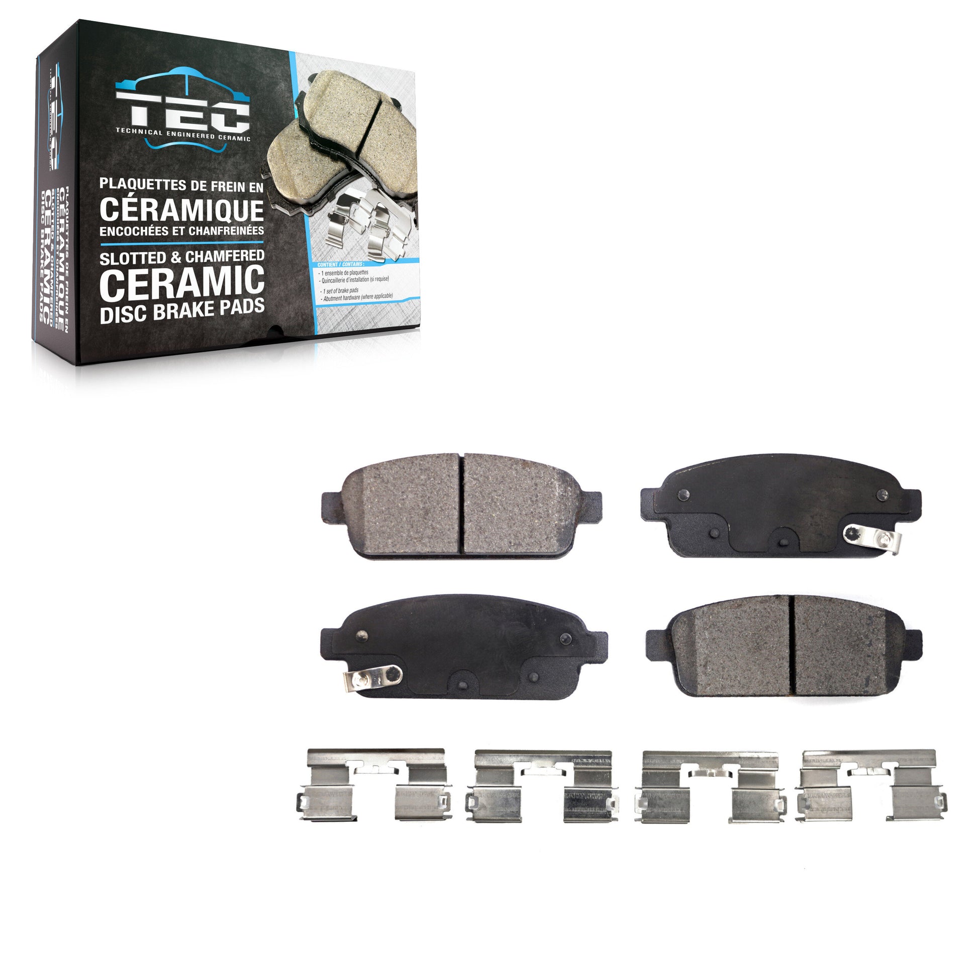 TEC TEC-1468 Disc Brake Pad for 2011-2019 Buick Cascada, Chevrolet Cruze Limited, Cadillac ELR - Rear