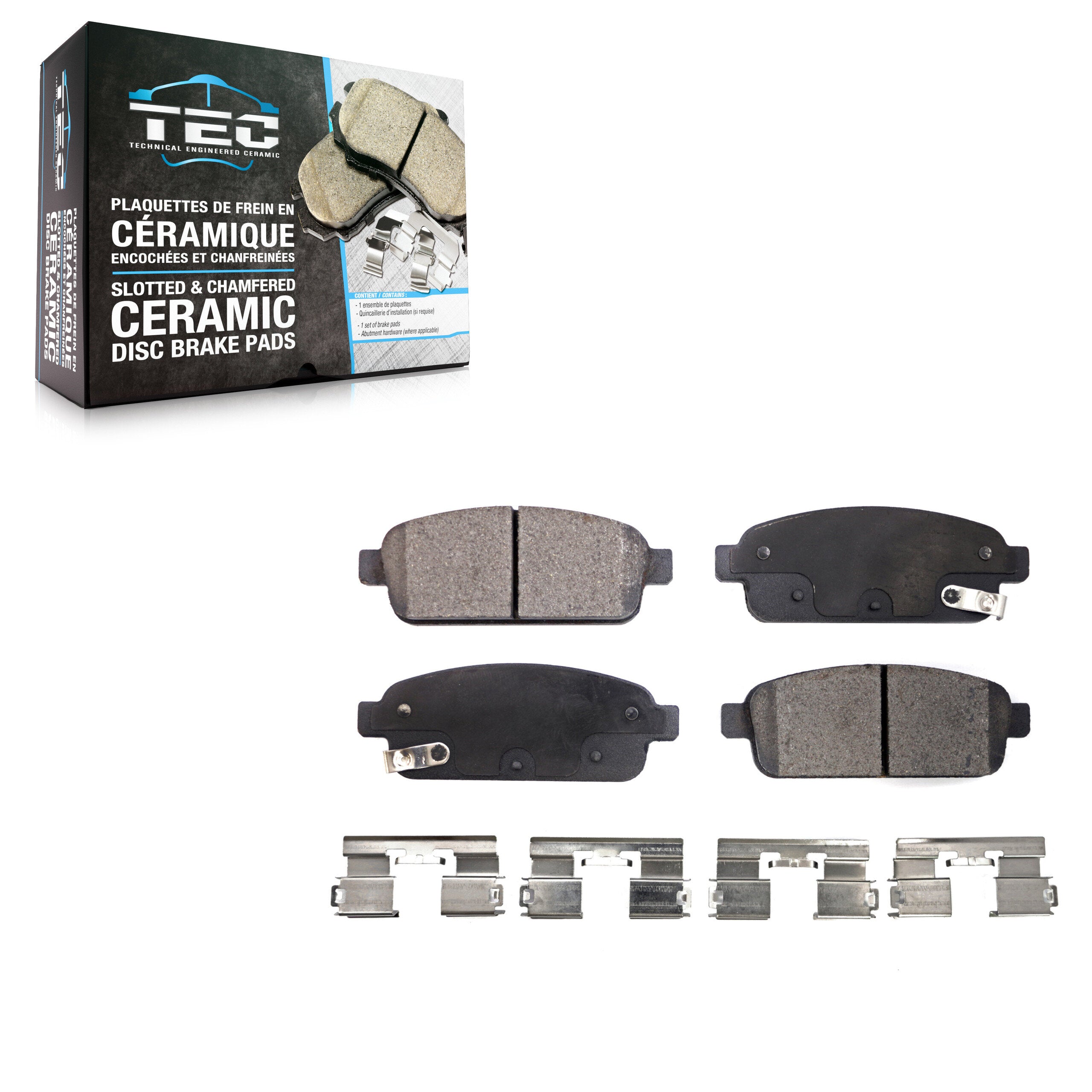 TEC TEC-1468 Disc Brake Pad for 2011-2019 Buick Cascada, Chevrolet Cruze Limited, Cadillac ELR - Rear