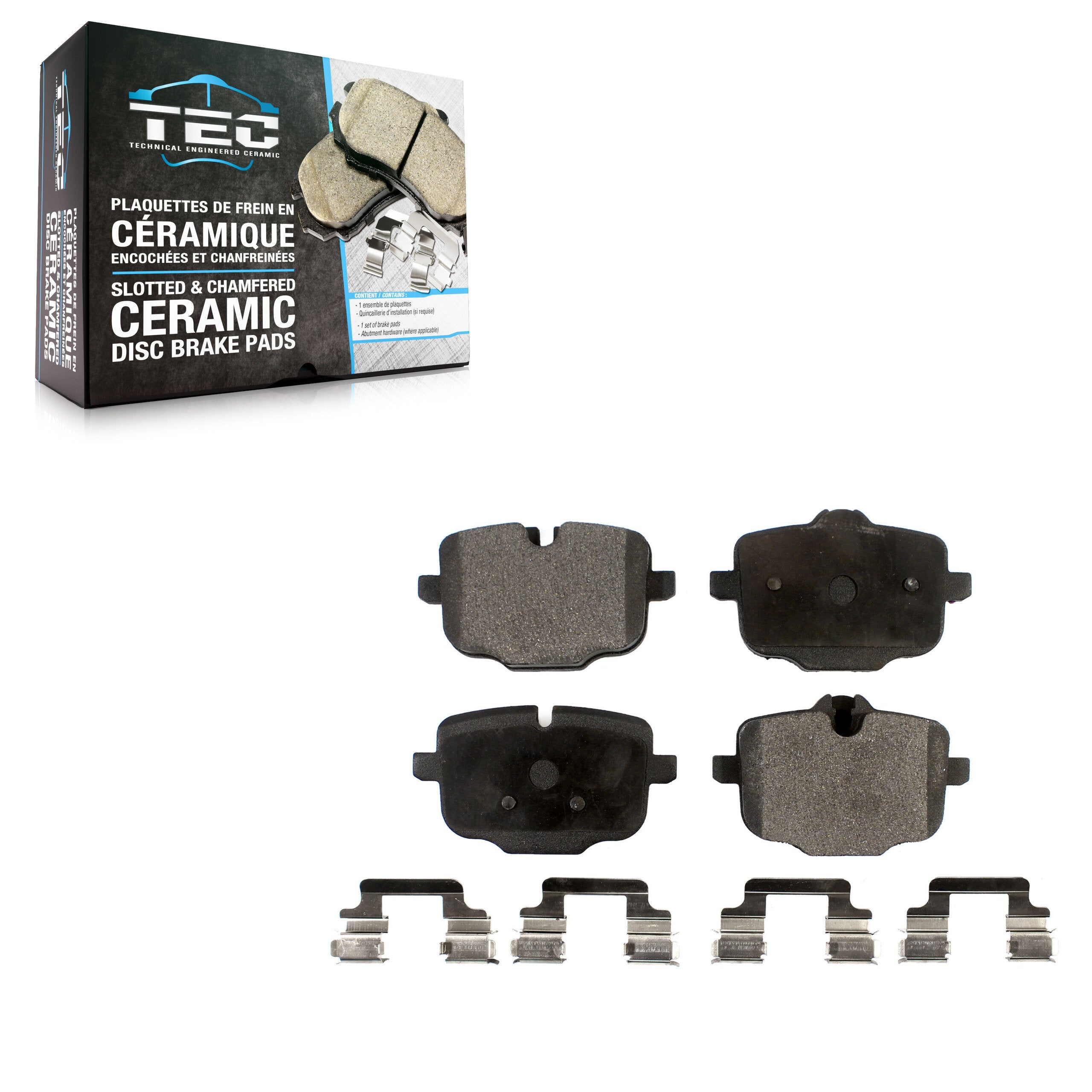 TEC TEC-1469 Disc Brake Pad for 2011-2021 BMW 540i xDrive, BMW X4, BMW Alpina B6 Gran Coupe - Rear